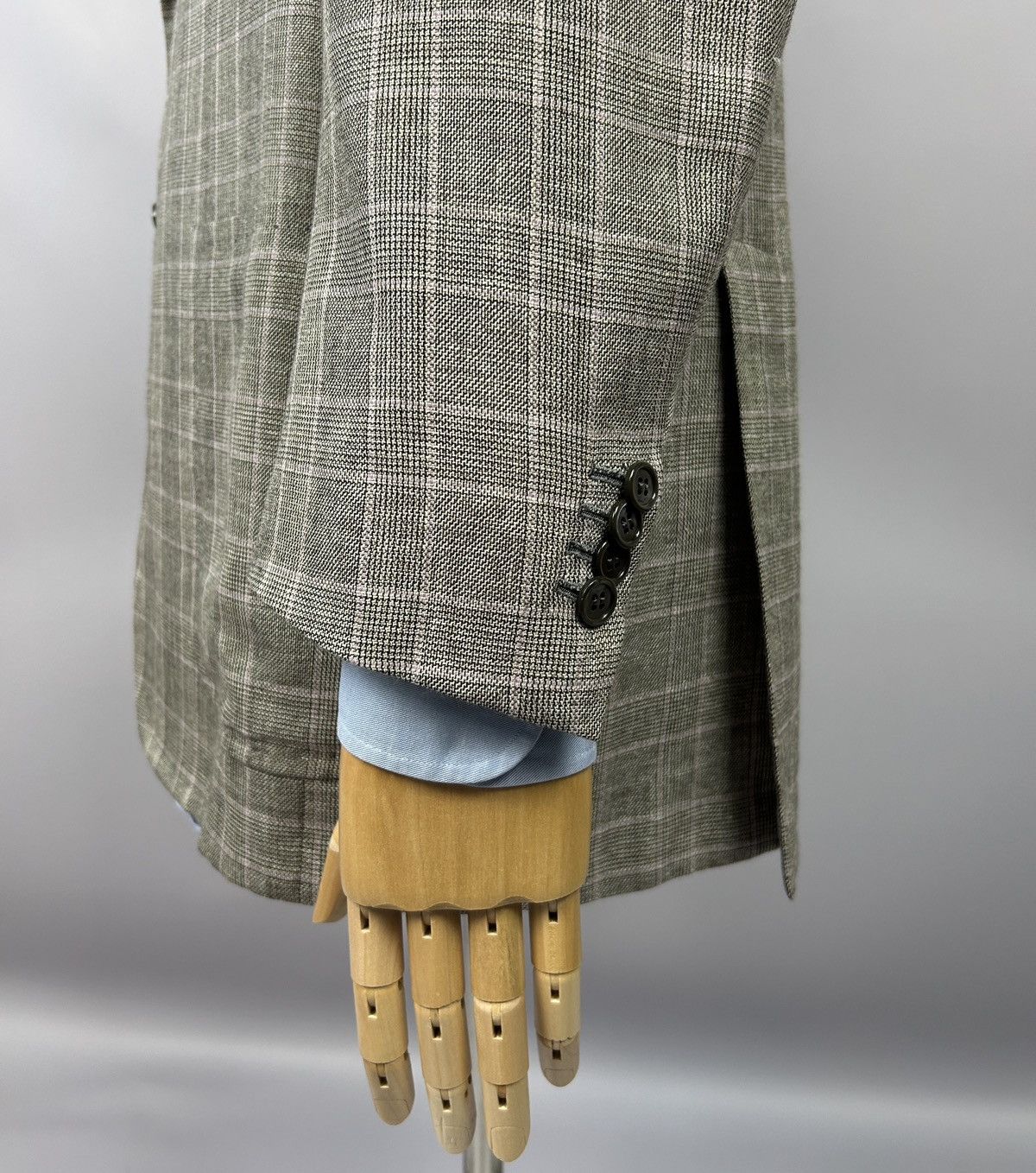 Designer × Kiton Kiton Sport Coat Cashmere Linen Silk Blazer Sz 55IT 45US/UK Size 44R - 7 Thumbnail