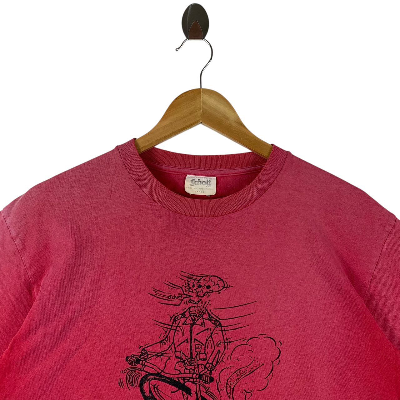Japanese Brand × Schott Vintage distressed SCHOTT PERFECTO spellout tee Size US L / EU 52-54 / 3 - 2 Thumbnail