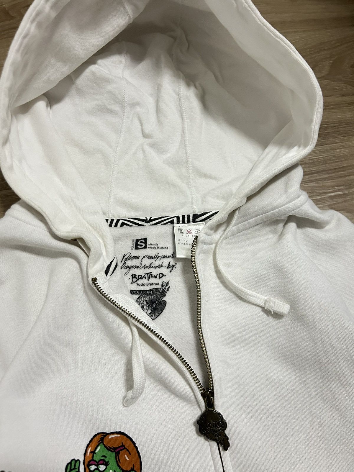 Beauty Beast 🔥RARE Volcom x Todd Bratrud "Artist Series" Zip Hoodie Size US S / EU 44-46 / 1 - 9 Thumbnail