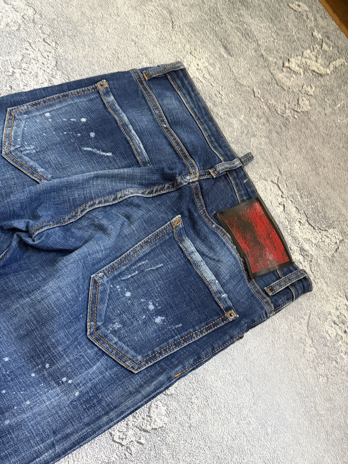 Dsquared2 DSQUARED2 Cool Guy Blue Distressed Paint Splash Jeans IT 44 Size US 29 - 6 Thumbnail