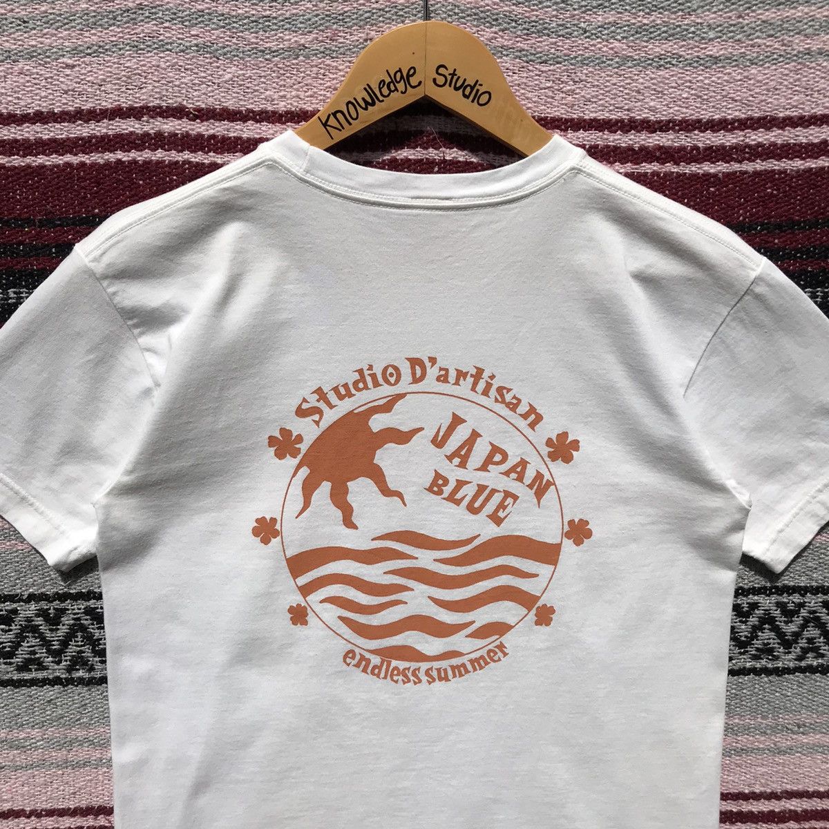 Japanese Brand Studio D’Artisan Japan Blue Endless Summer Tee JapaneseBrand Size US S / EU 44-46 / 1 - 9 Thumbnail