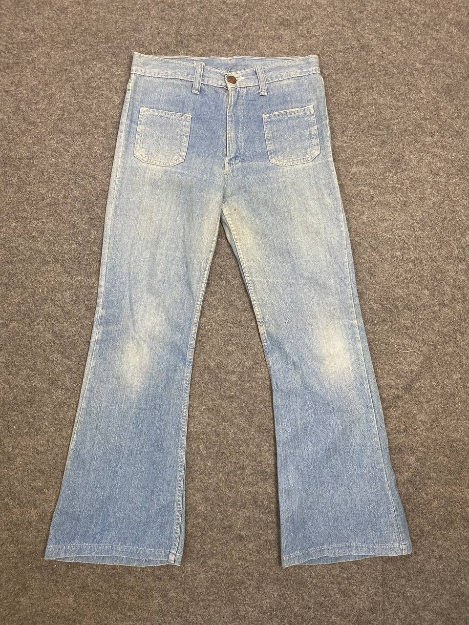 Japanese Brand vintage japanese brand bootcut flare denim nice design Size US 29 - 4 Thumbnail