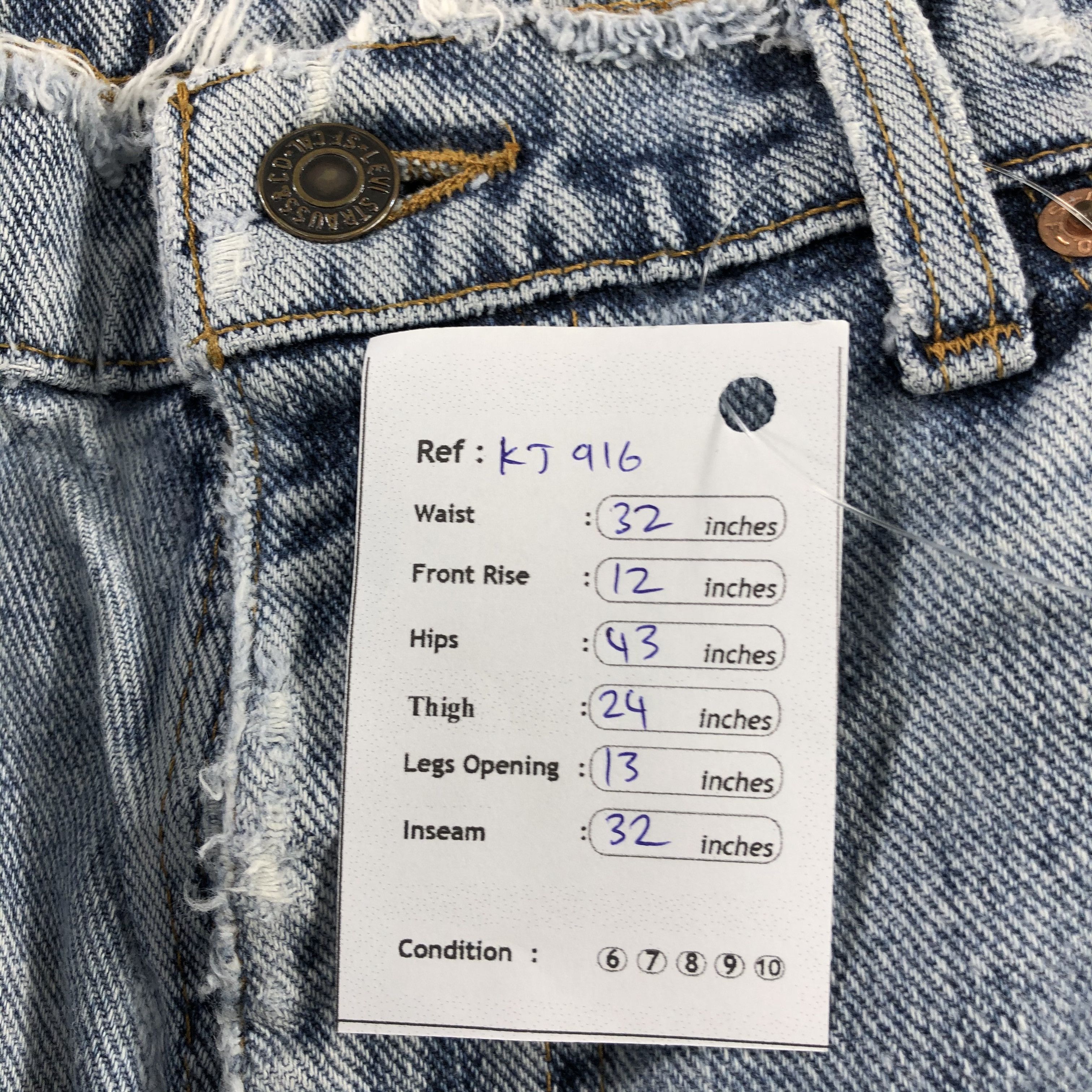 Levi's Vintage 90s Levi's 550 Jeans Medium Wash Denim KJ916 Size US 32 / EU 48 - 19 Thumbnail