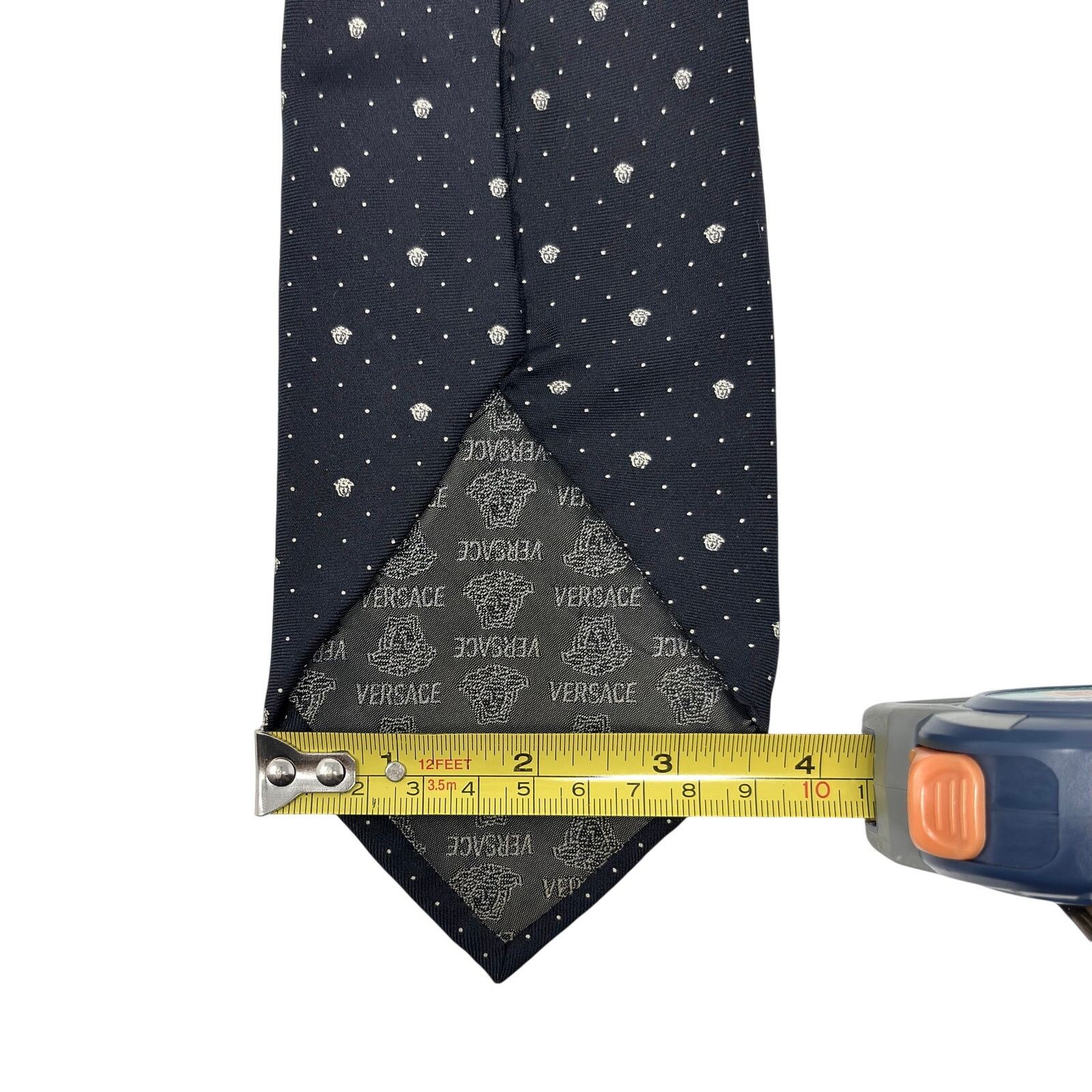 Versace Versace Vintage Black Medusa Tie Size ONE SIZE - 9 Thumbnail