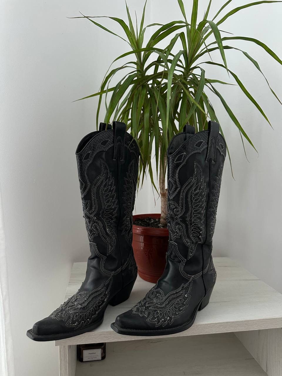Cowboy Equipment × Vintage Vintage Cowboy Western Black Boots Size US 7 / IT 37 - 10 Thumbnail