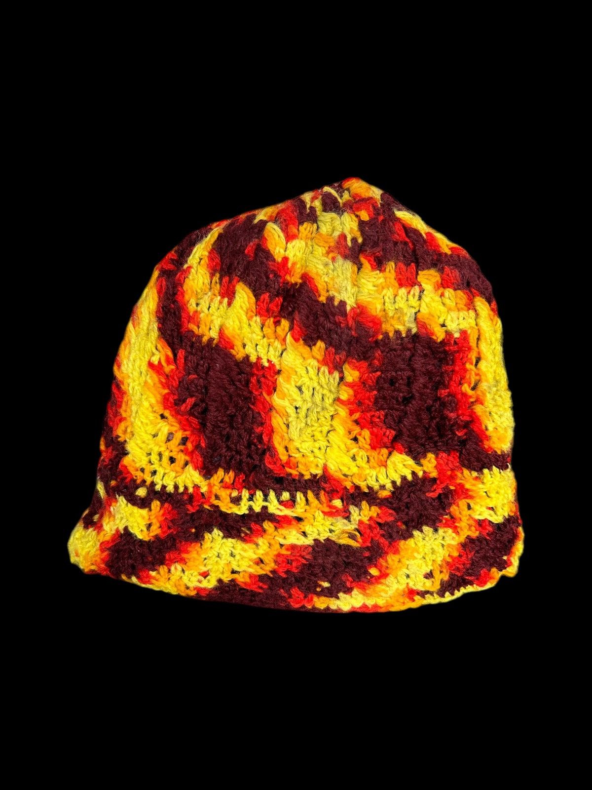 Japanese Brand × Kapital × Vintage Crochet Knitted Handmade Rare Beanie Hats ☠️☠️💥 Size ONE SIZE - 1 Thumbnail