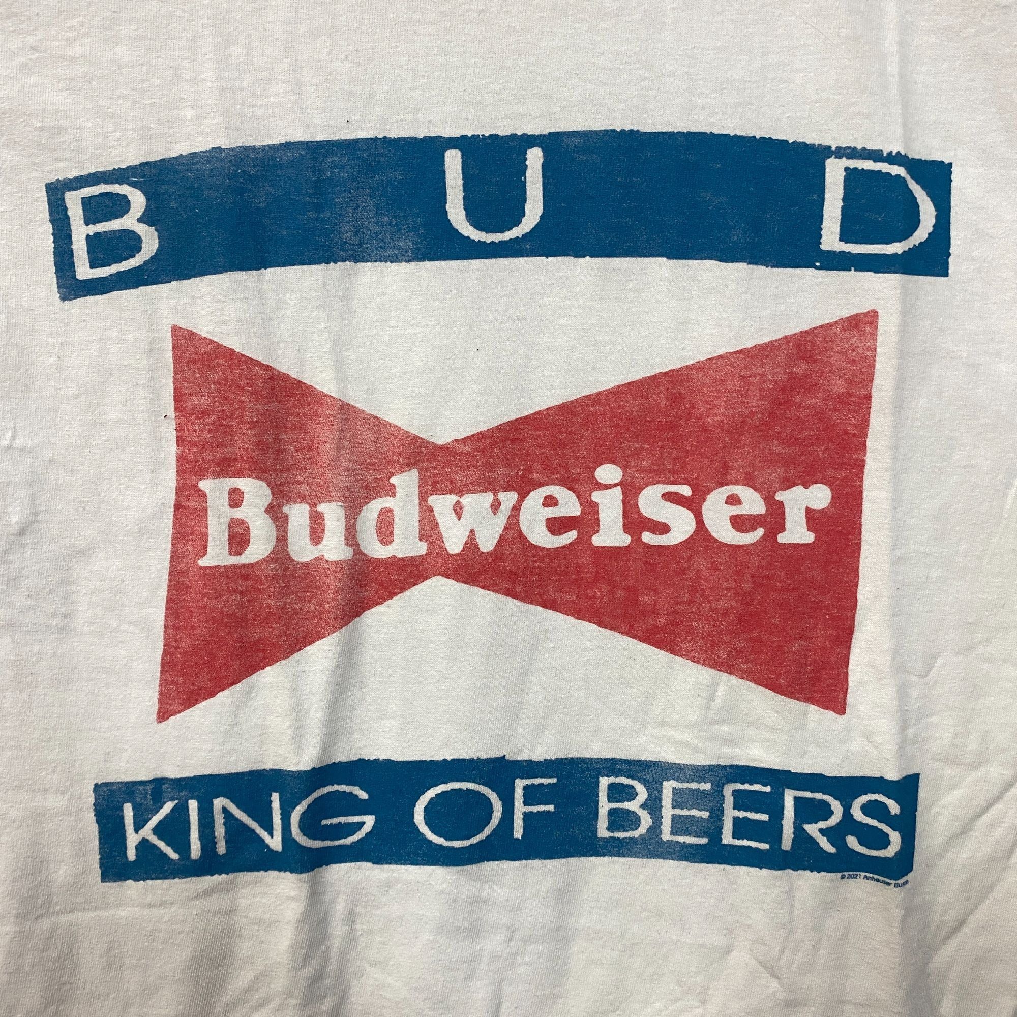 Budweiser Budweiser King Of Beers Bowtie Logo Bud Graphic Design T-Shi Size US XS / EU 42 / 0 - 2 Thumbnail