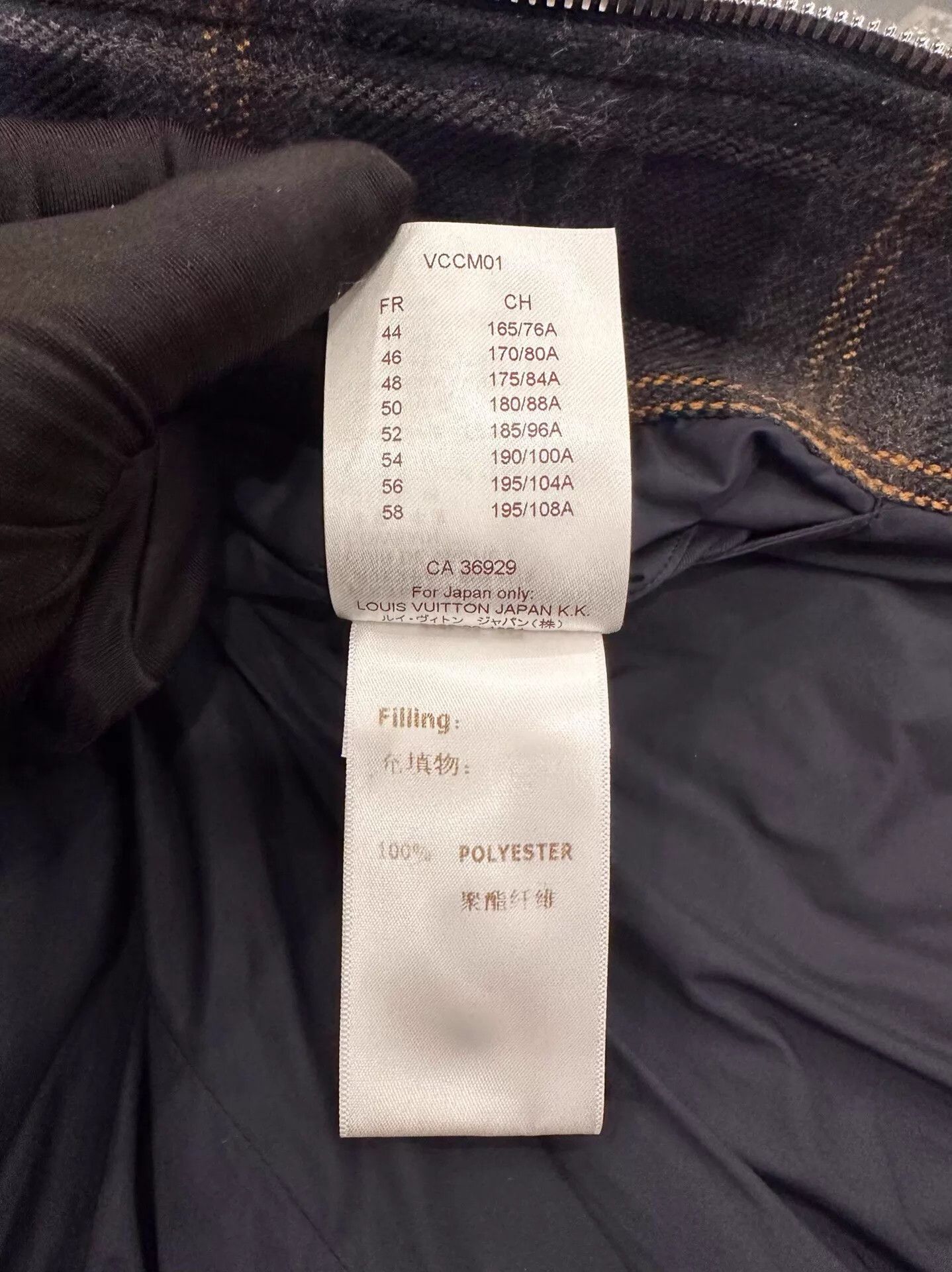 Louis Vuitton LV M Black Brown Monogram 2-Pocket Padded Coat 56 Size US XL / EU 56 / 4 - 8 Thumbnail