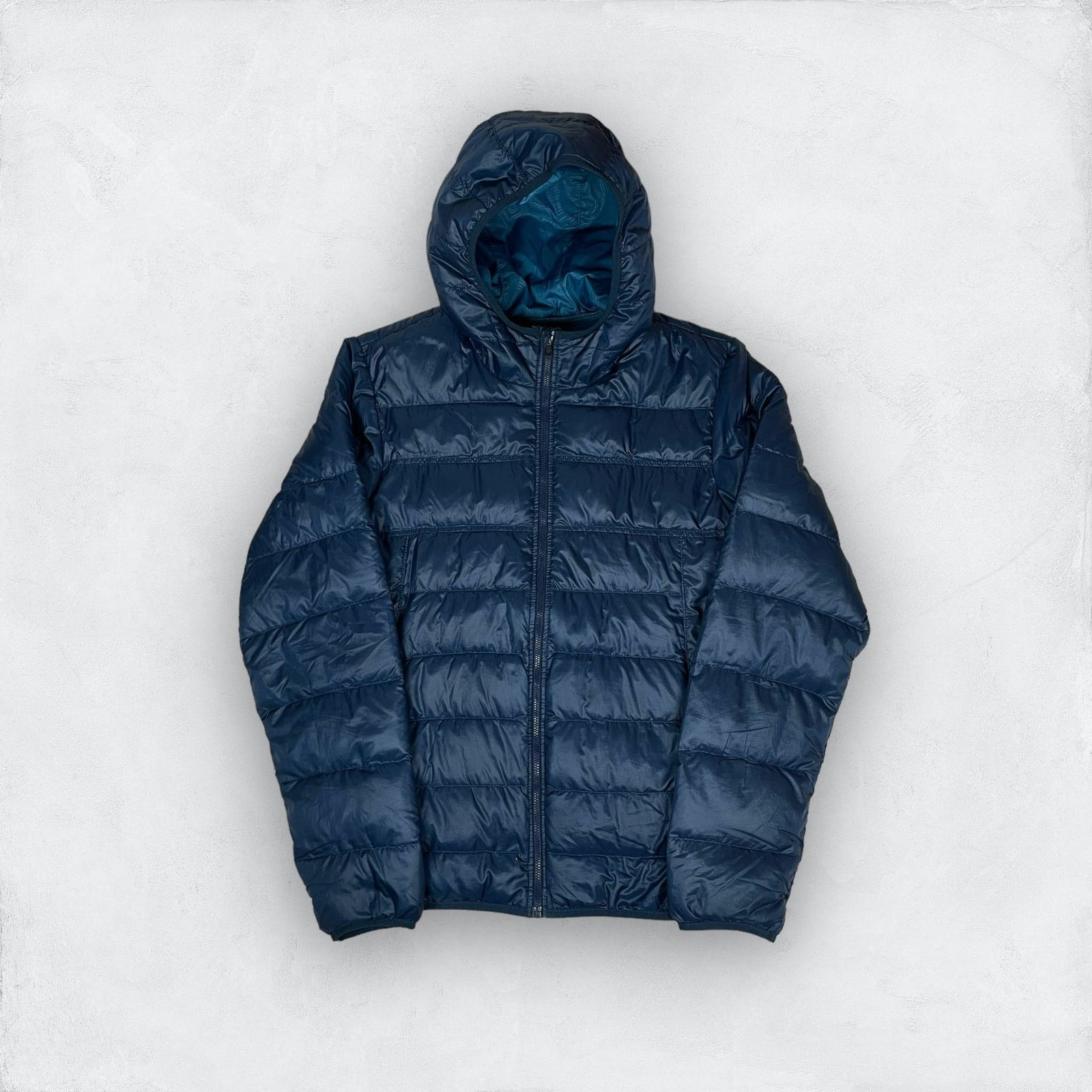 Nike × Vintage Nike Swoosh 550 Mens Navy Polyester Full Zip Puffer Jacket M Size US M / EU 48-50 / 2 - 1 Thumbnail