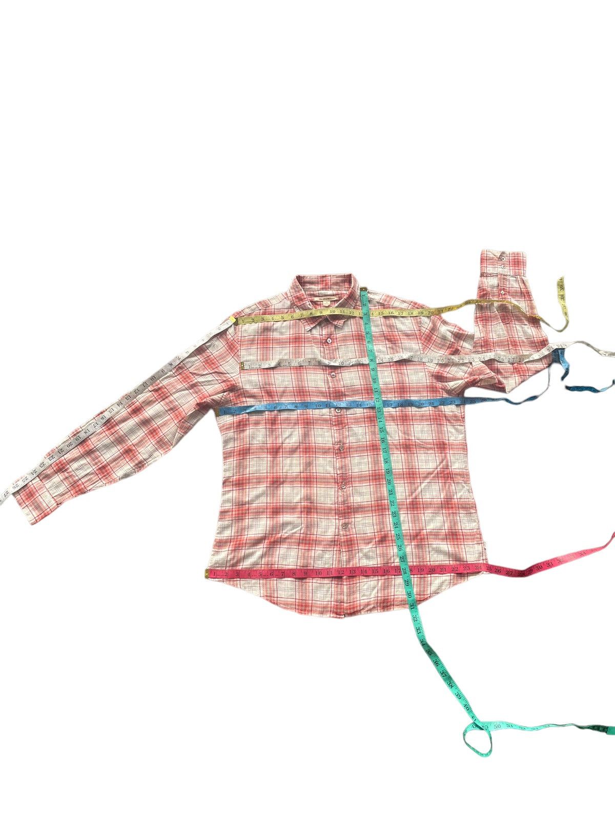 Designer John Varvatos Checkered Shirt Size US XL / EU 56 / 4 - 8 Thumbnail