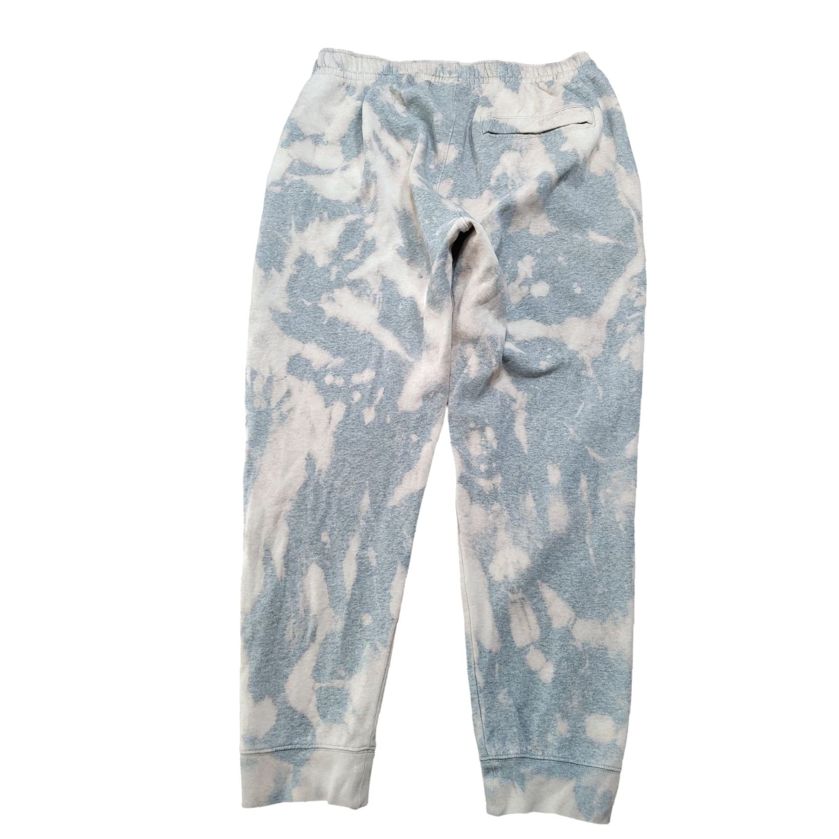Nike Nike Sweatpants Mens Tie Dye Fleece Club Gray 90s Logo Pockets Drawstring Relaxed Casual Activewear Sportswear Pants Size US 33 - 2 Thumbnail