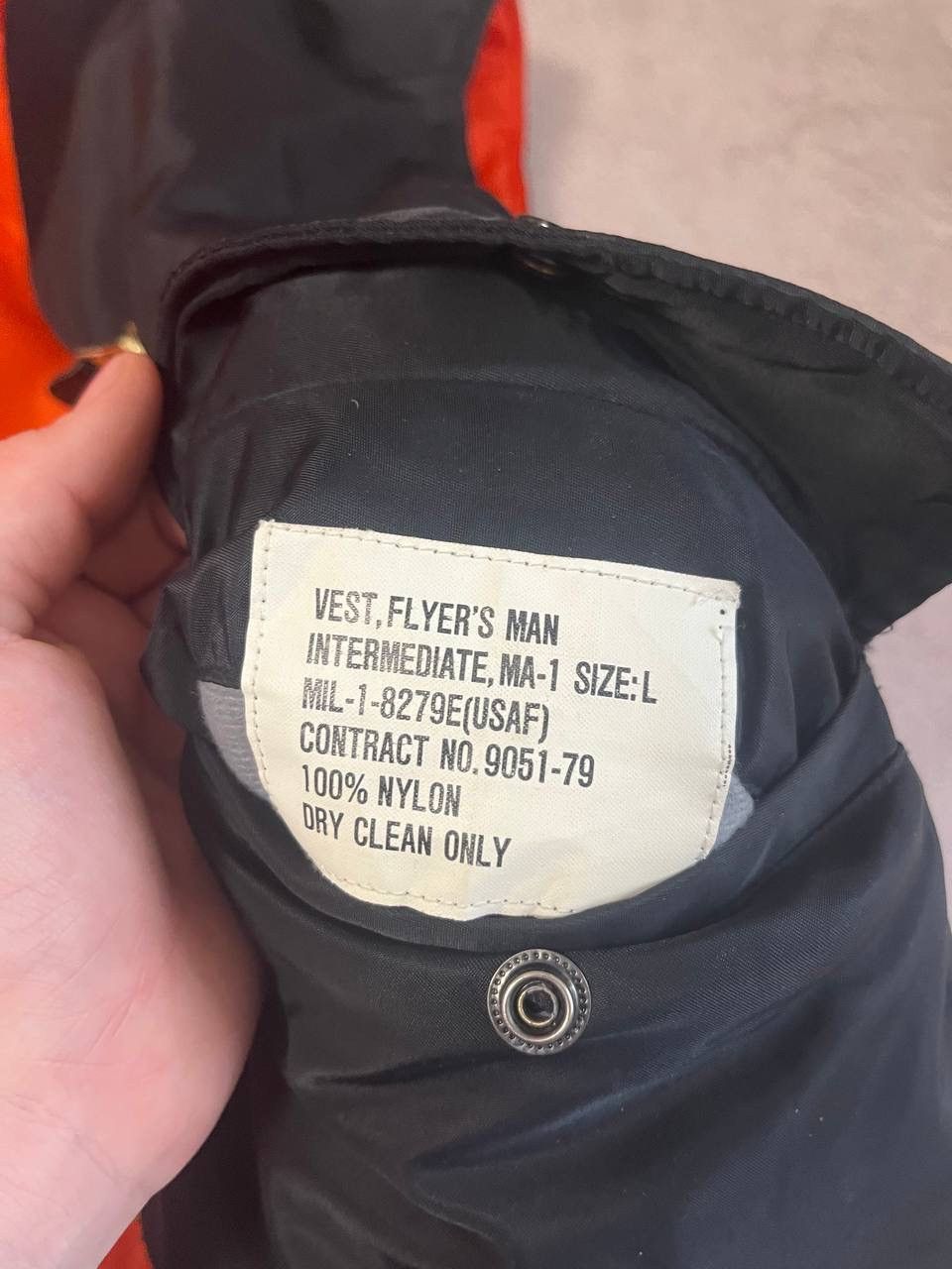 Japanese Brand Alpha Industries Crash thrashed y2k distressed Ma1 vest Size US L / EU 52-54 / 3 - 9 Thumbnail