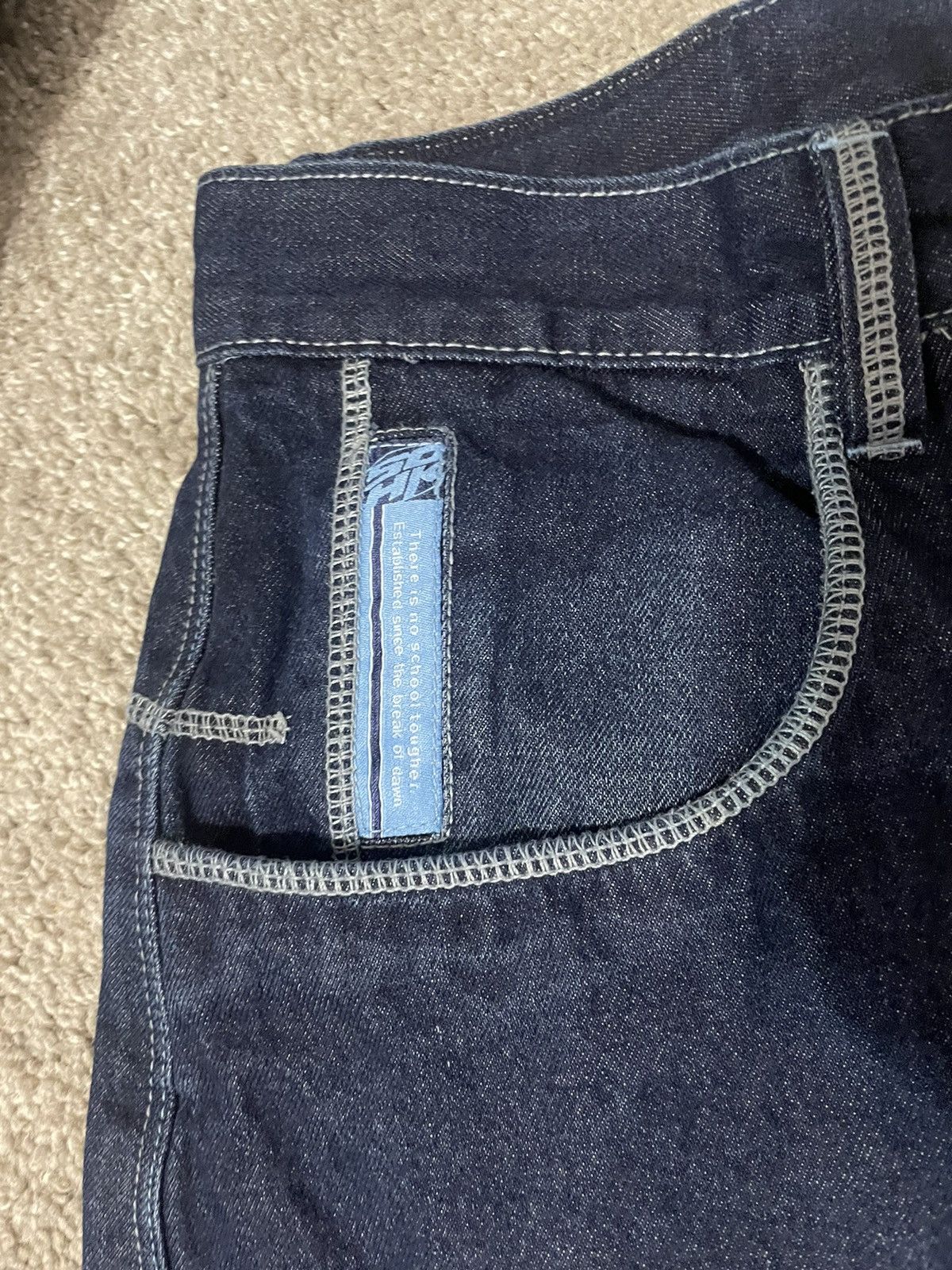 Other Vintage Y2K School Of Hard Knocks Baggy Carpenter Jeans 36 Size US 36 / EU 52 - 10 Thumbnail