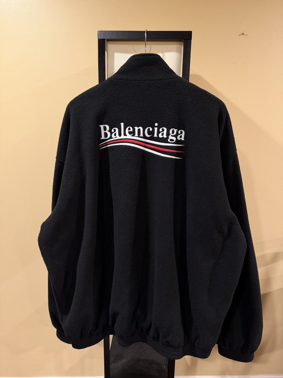 Balenciaga Balenciaga Political Campaign Polar Fleece Zip Up Jacket Size US XL / EU 56 / 4 - 2 Thumbnail