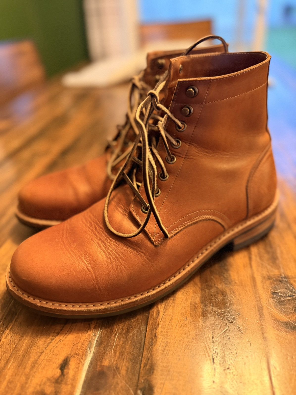 Oak Street Bootmakers Oak Street Bootmakers British Tan Domane Leather Size US 9.5 / EU 42-43 - 4 Thumbnail