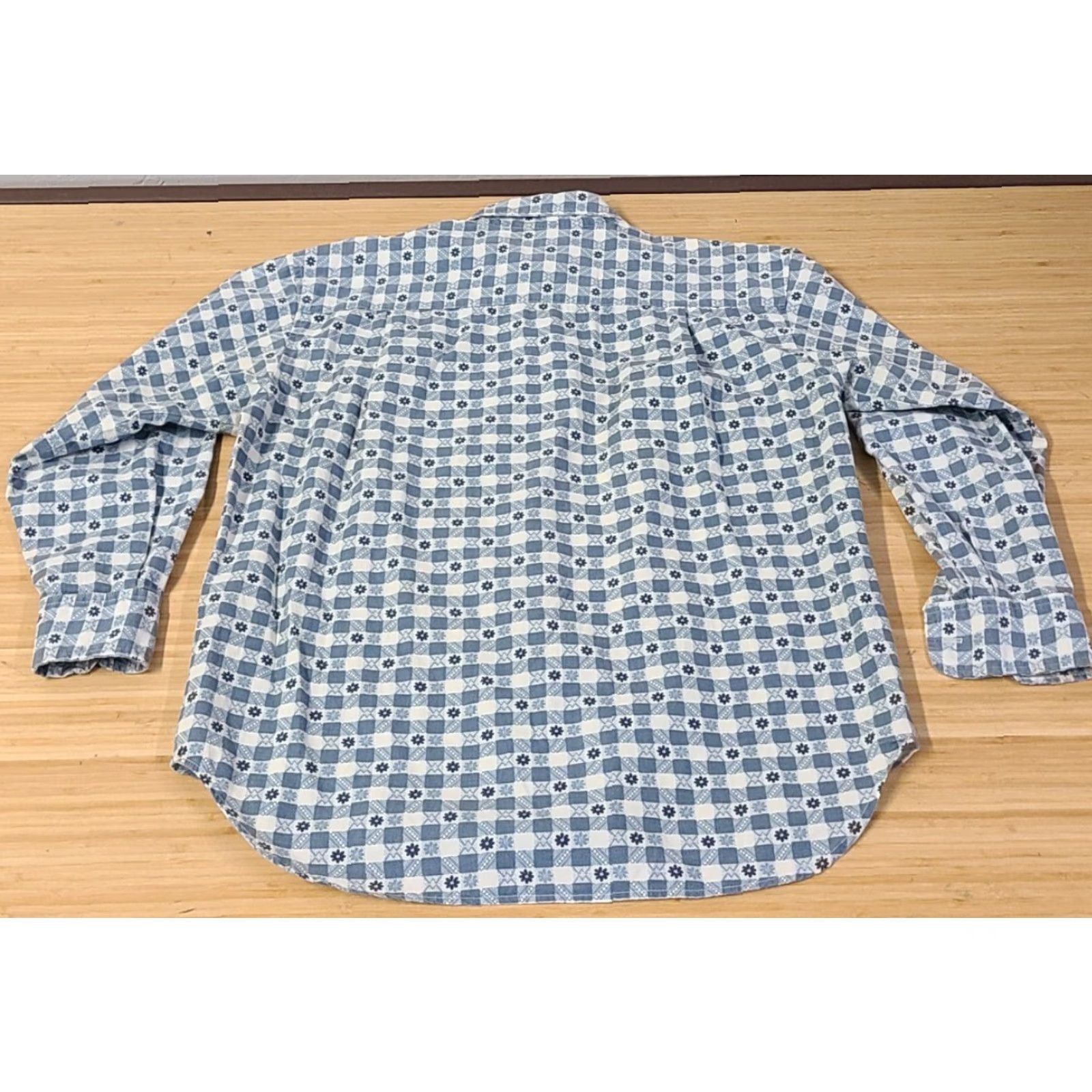 Guess VINTAGE GUESS Jeans 90s Button Up Shirt Floral Long Sleeve Retro Medium Size M / US 6-8 / IT 42-44 - 7 Thumbnail