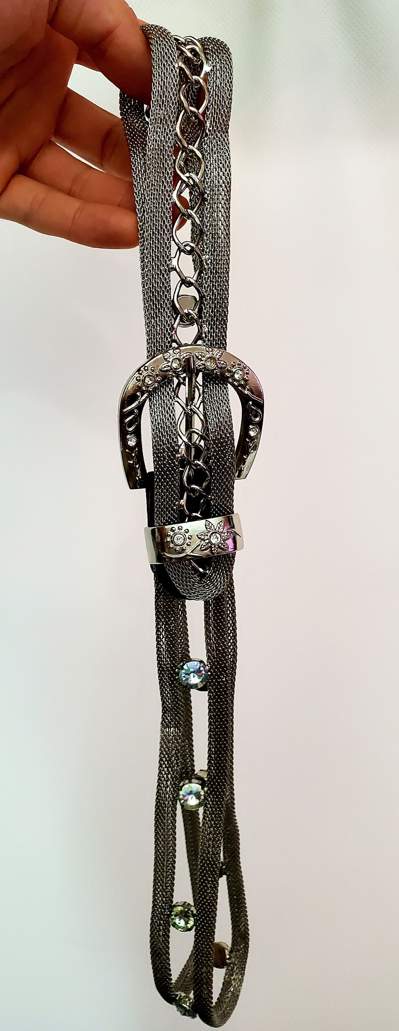 Hysteric Glamour × Japanese Brand × Vintage Vintage Amazing Metal Belt perfect condition M length 97 cm Size 32 - 7 Thumbnail