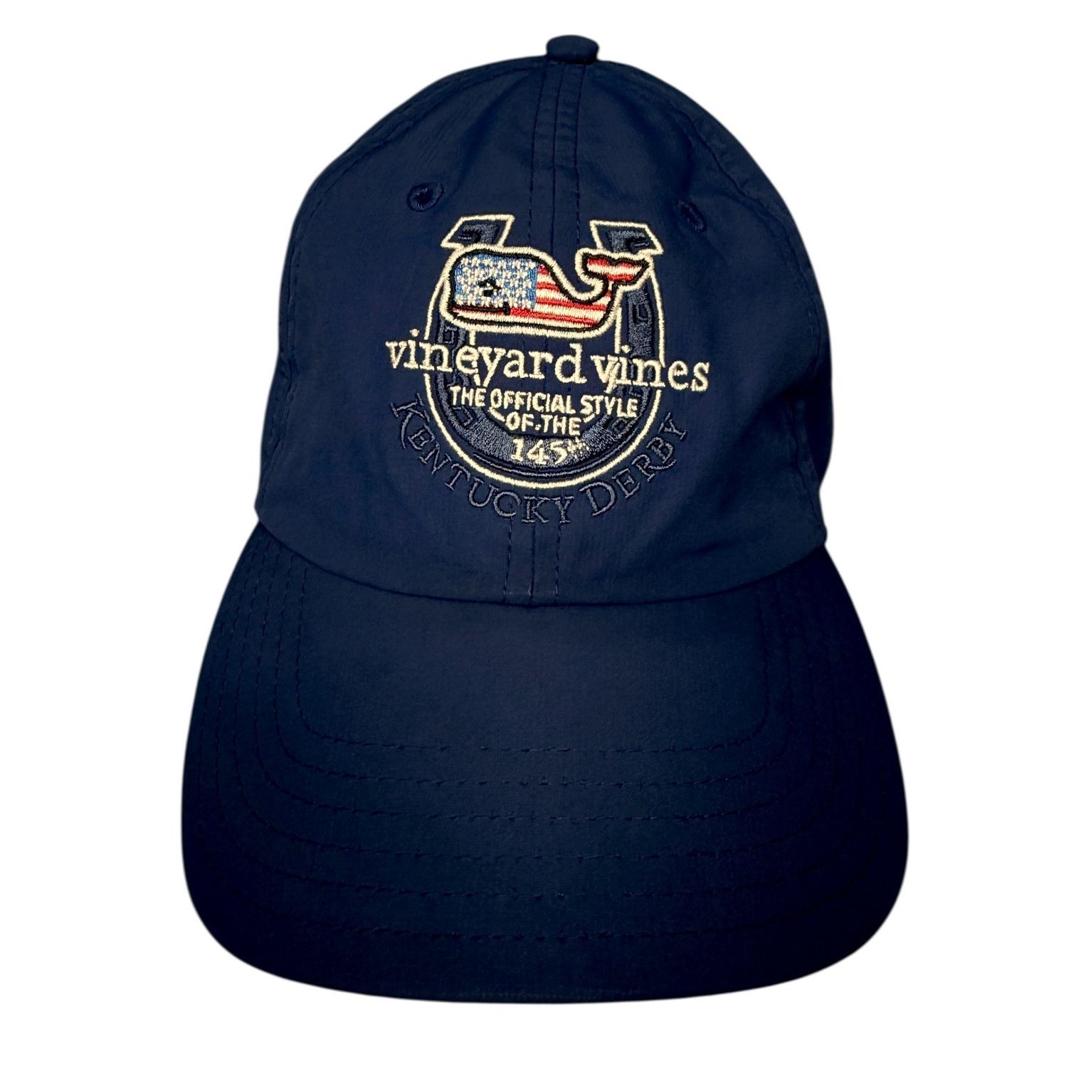 Vineyard Vines Vineyard Vines 145th Kentucky Derby Blue Strapback Hat OS Size ONE SIZE - 1 Thumbnail