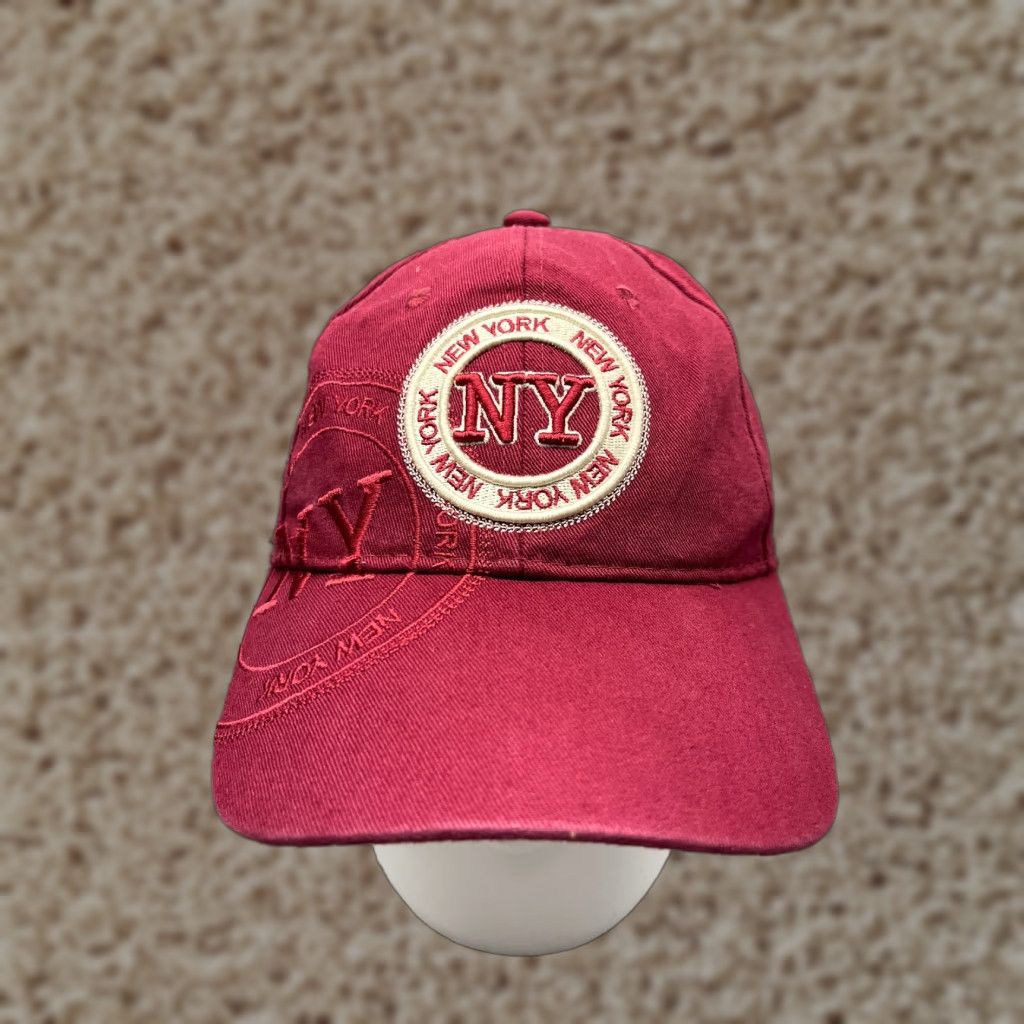 Vintage Robin Ruth Hat Cap Strap Back Adult One Size Red Cotton Embroidered Baseball Cap Size ONE SIZE - 1 Thumbnail