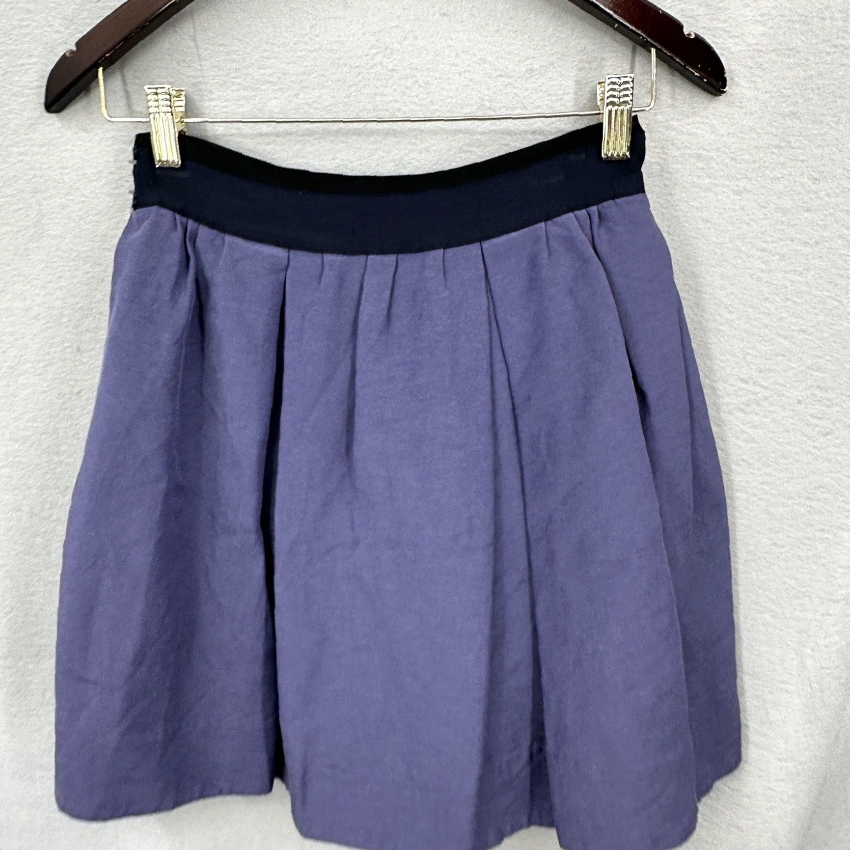 3.1 Phillip Lim 3.1 Phillip Lim A-Line Skirt Womens 4 Blue Pockets Circe Quiet Lux City Pinup Skirt Short Pleated Lined Raised: Mid Rise Size 27" / US 4 / IT 40 - 6 Thumbnail