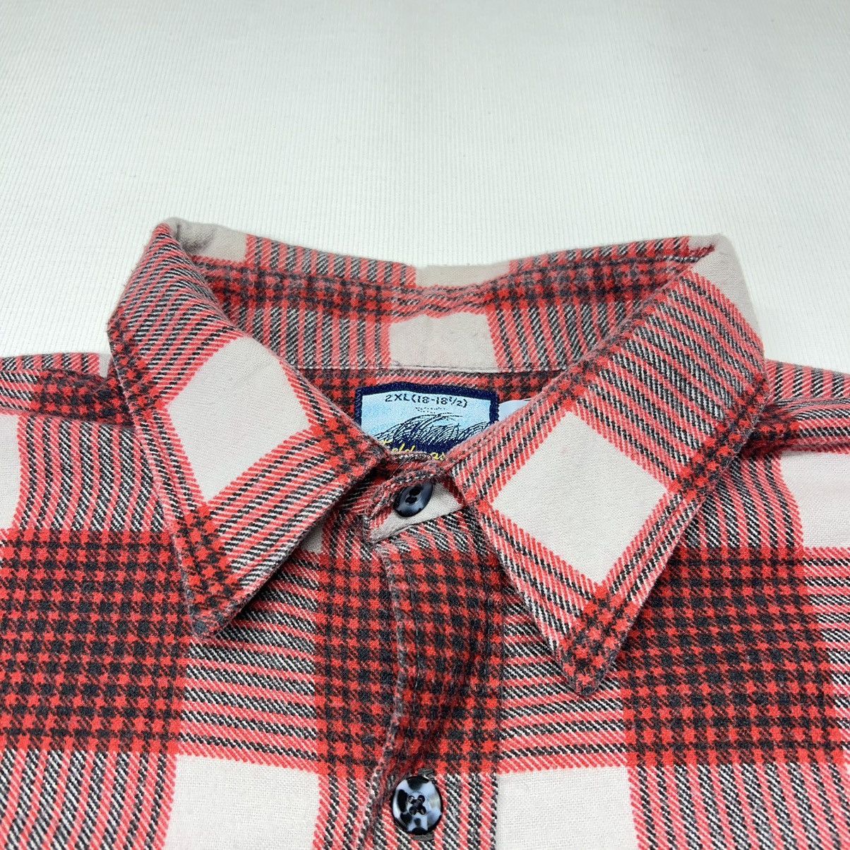 Fieldmaster × Vintage VTG Fieldmaster Flannel Shirt Red Plaid Button Up Outdoor Size US XXL / EU 58 / 5 - 5 Thumbnail