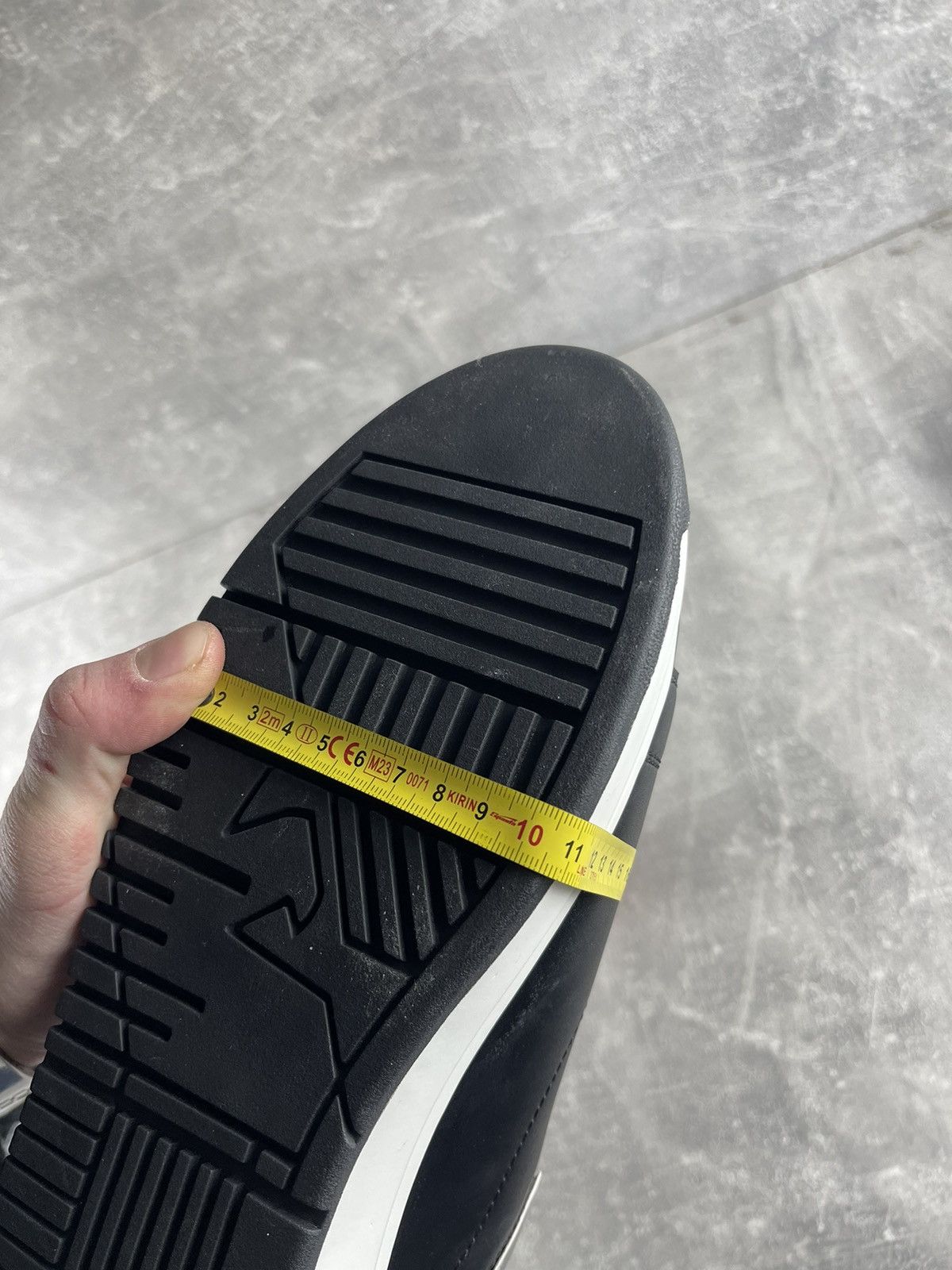 Emporio Armani Emporio Armani NWB Leather Sneakers Black Silver 2019-20 Size US 11 / EU 44 - 13 Thumbnail