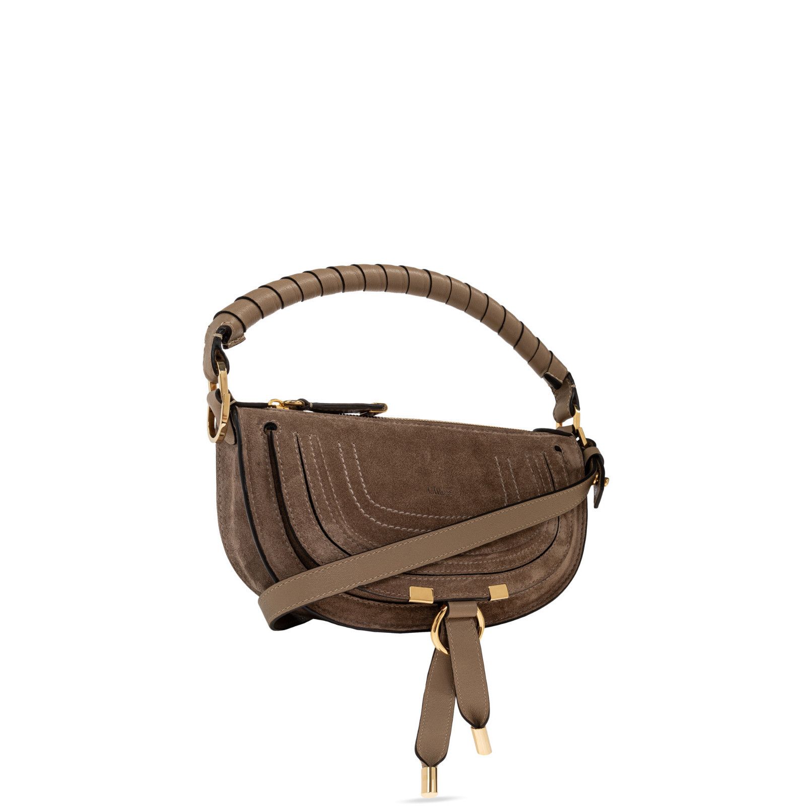 Chloe Chloe Mini Soft Boyish Brown Suede Shoulder Bag New & Authen Size ONE SIZE - 3 Thumbnail
