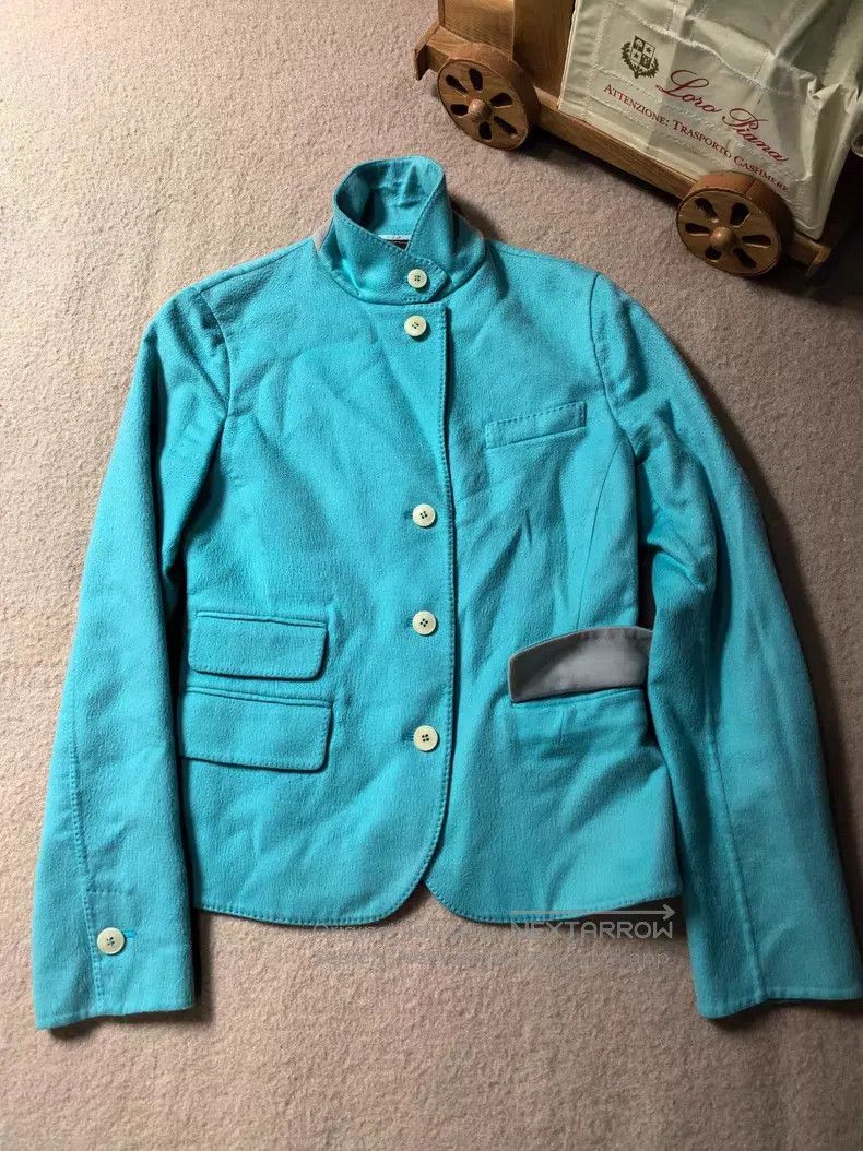 Loro Piana Loro Piana Lady Tiffany Blue Cashmere Dress Size XS / US 0-2 / IT 36-38 - 2 Thumbnail