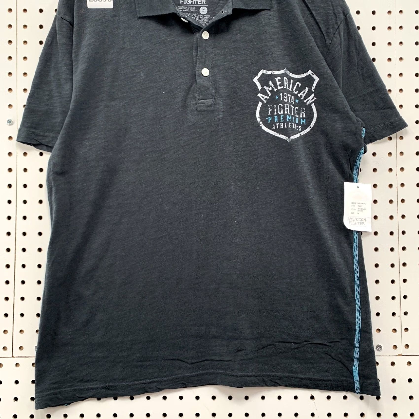 Vintage VINTAGE American Fighter Polo Shirt Mens M Gray Double-Sided NWT 22X25.5 Size US M / EU 48-50 / 2 - 7 Thumbnail