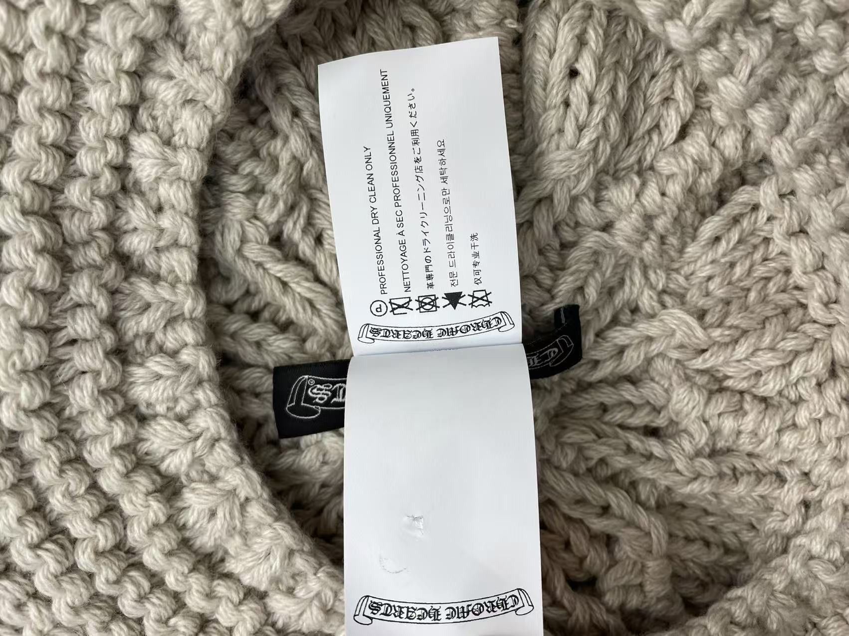 Chrome Hearts Chrome Hearts Cashmere Silver Cross Button Beige Beret Size ONE SIZE - 8 Thumbnail