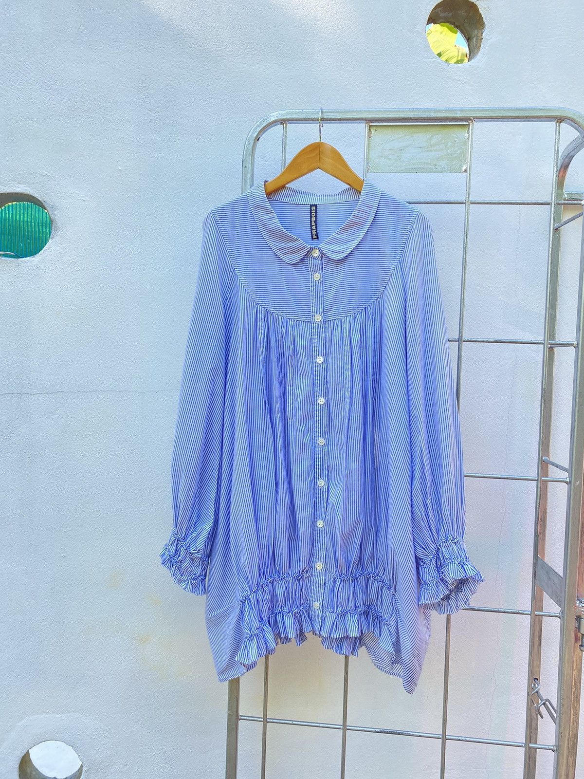 Frapbois FRAPBOIS Blue and white striped blouse Size ONE SIZE - 1 Thumbnail