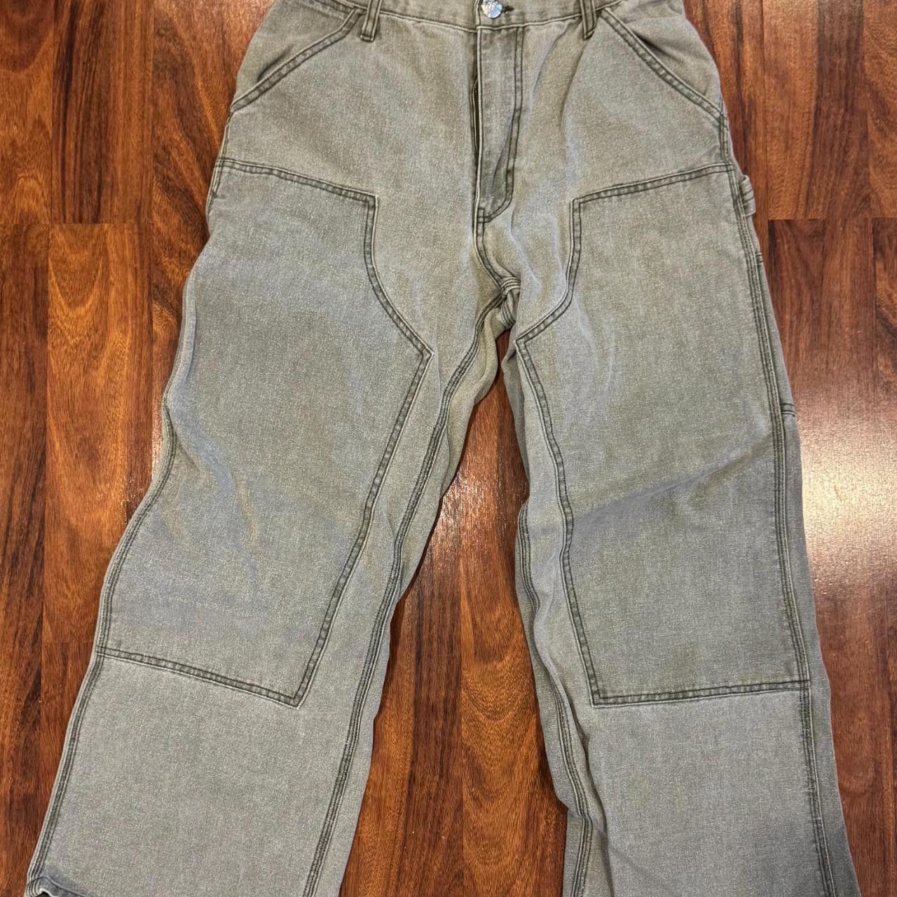 Designer Cold Culture Wide Fit Washed Green V1 Carpenters Pants Size US 28 / EU 44 - 1 Thumbnail