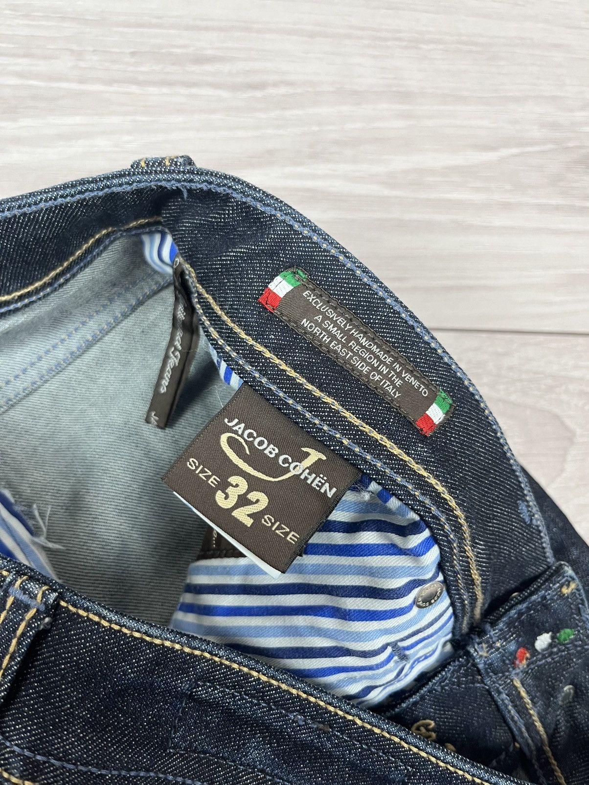 Jacob Cohen Jacob Cohen Luxury Handmade Blue Denim Shorts Size US 32 / EU 48 - 9 Thumbnail