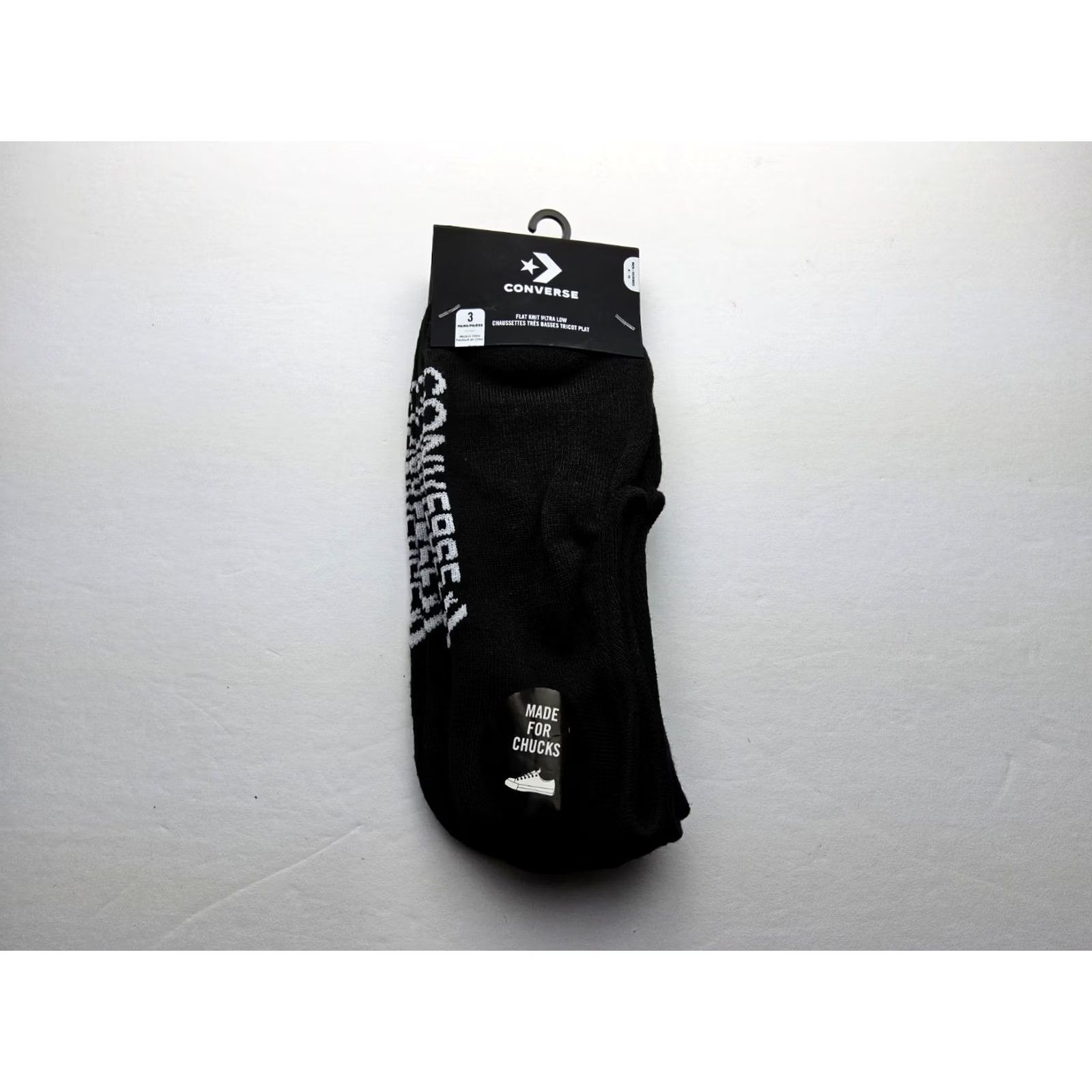 Converse Converse Socks Men No Show 3 Pairs One Size Multicolor Ultra Low Flat Knit Size ONE SIZE - 2 Thumbnail