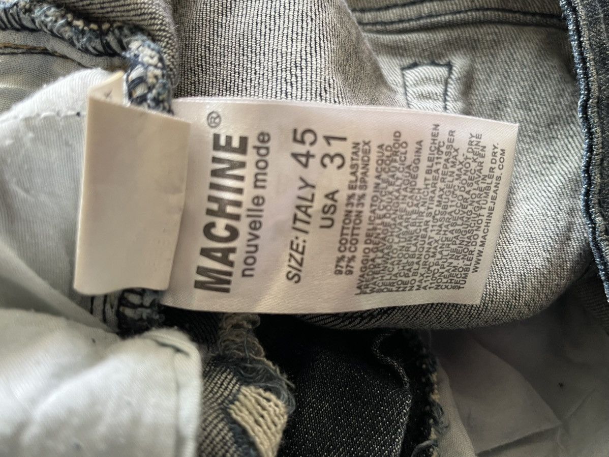 Jean Machine Vintage Y2K Low Rise Machine Nouvelle Mode Studded Jeans Size 31" - 2 Thumbnail