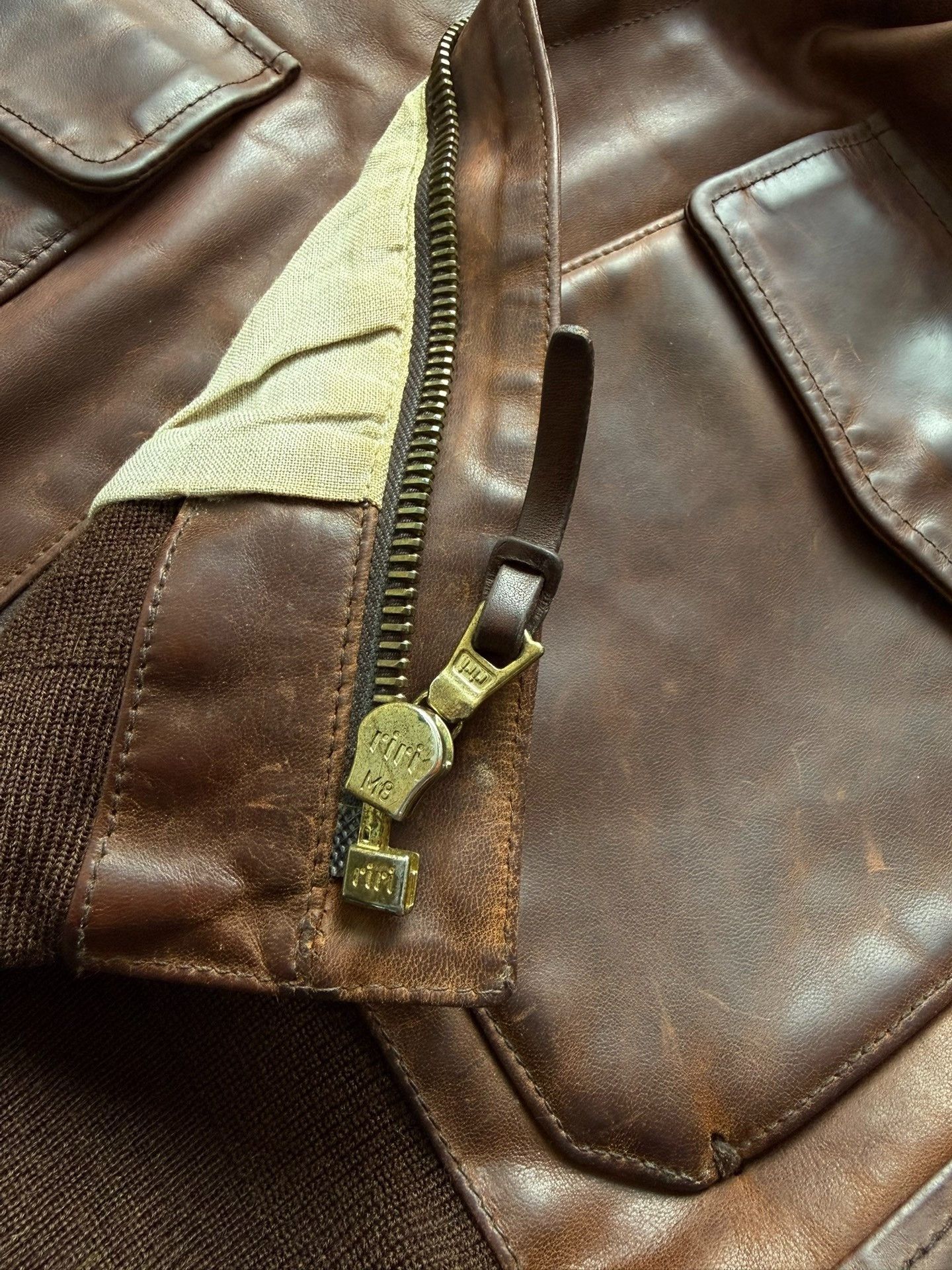 Visvim VISVIM 12AW ELMENDORF A2 Horse Leather Jacket Size US XXS / EU 40 - 8 Thumbnail
