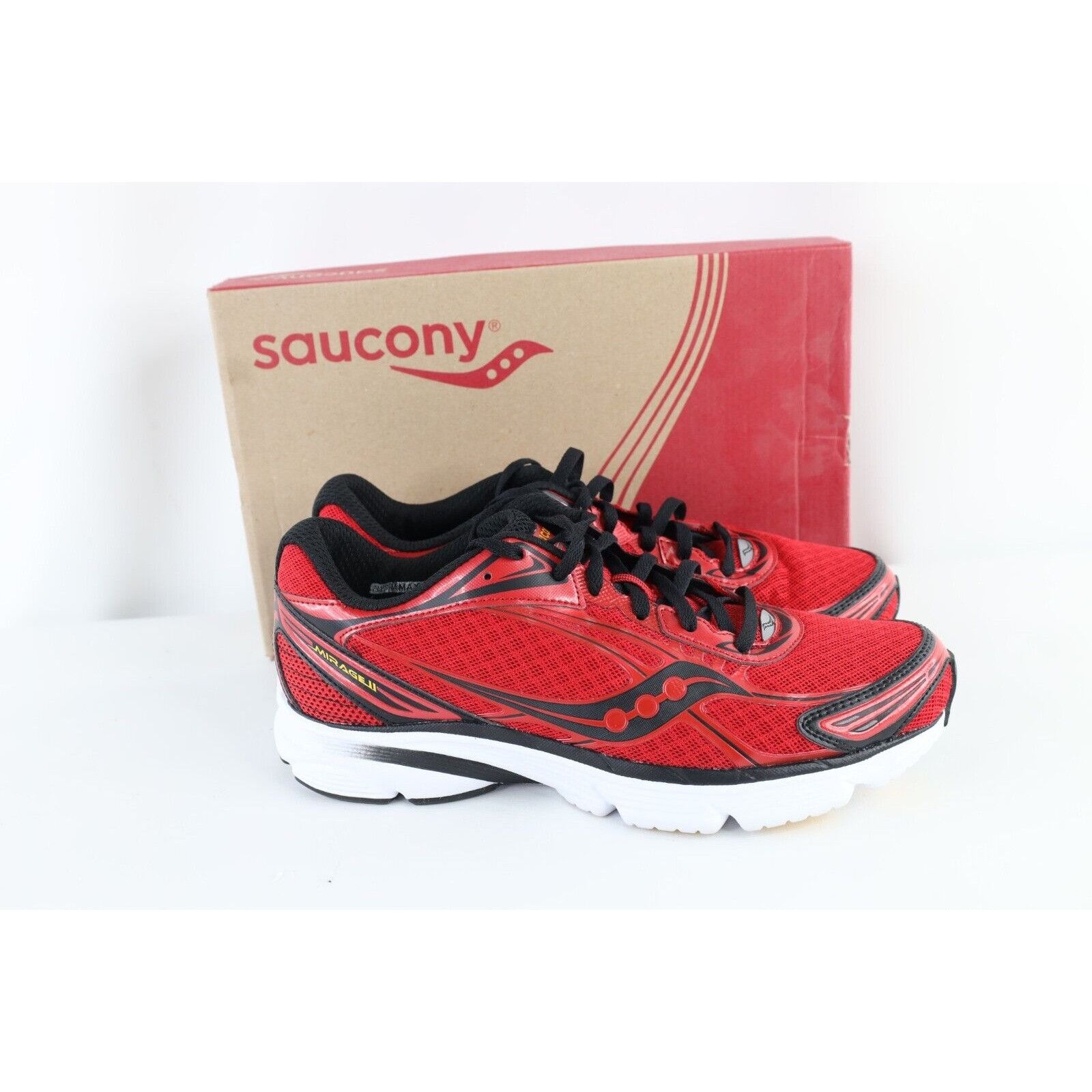 Saucony × Vintage NOS Vintage Saucony Mirage II Jogging Running Shoes Red Size US 10 / EU 43 - 3 Thumbnail