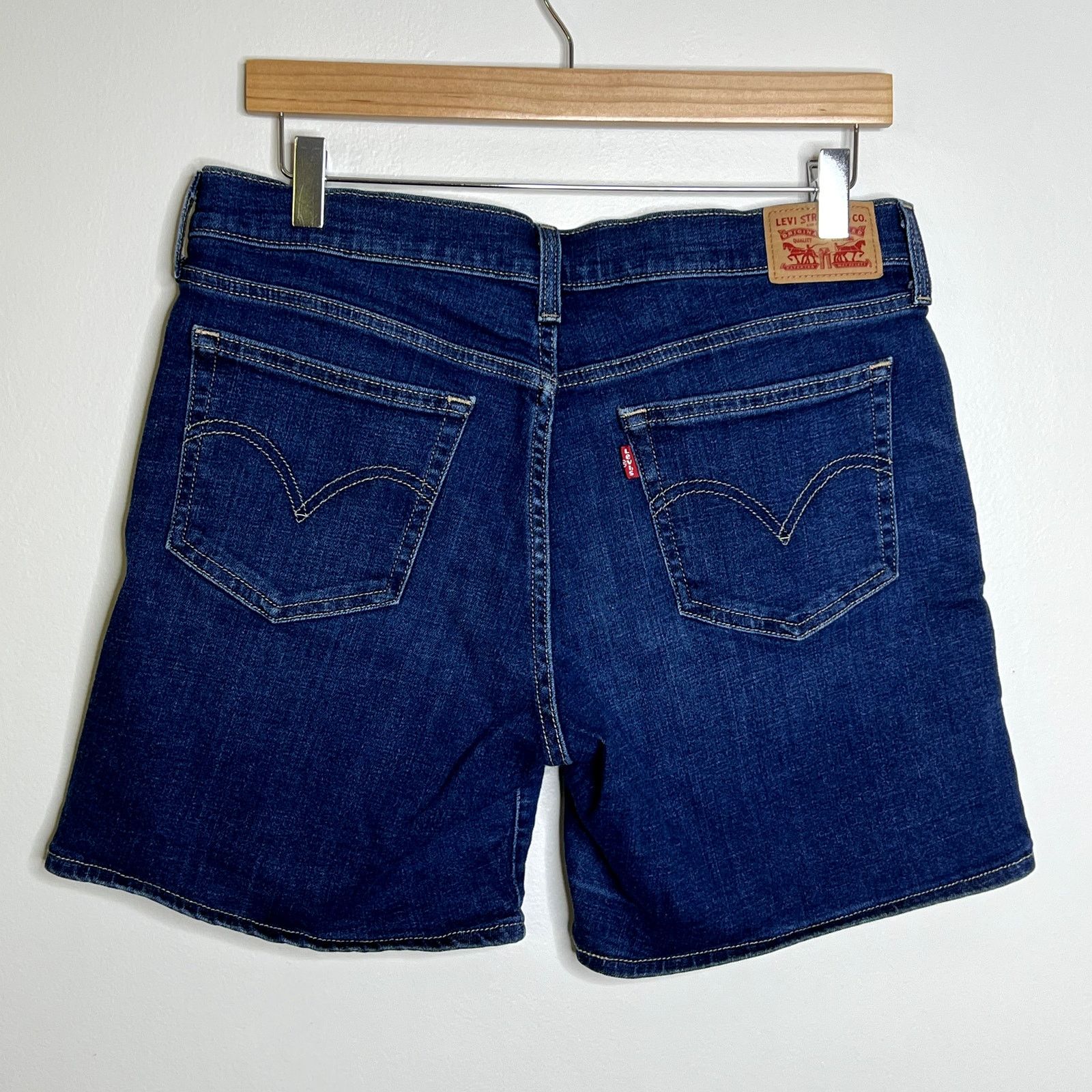 Levi's Levi's Blue Denim Midrise Jean Shorts Size 29" - 2 Thumbnail
