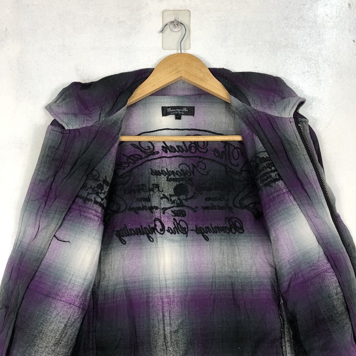 If Six Was Nine × Japanese Brand Black Label Punk Flannel Crazy Design Size US M / EU 48-50 / 2 - 12 Thumbnail
