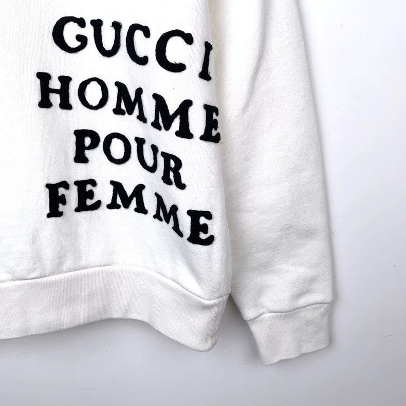 Gucci Gucci Logo printed metal buckle round neck white cotton lon Size US S / EU 44-46 / 1 - 4 Thumbnail