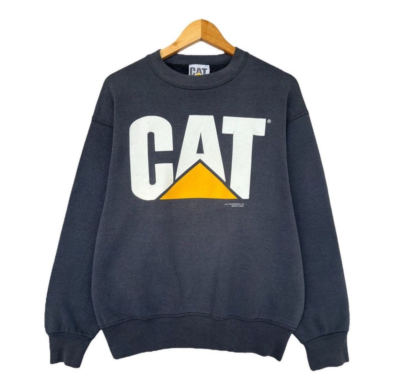 Caterpillar Vintage 90s Caterpillar Inc Big Logo Sweatshirt Size US M / EU 48-50 / 2 - 1 Thumbnail
