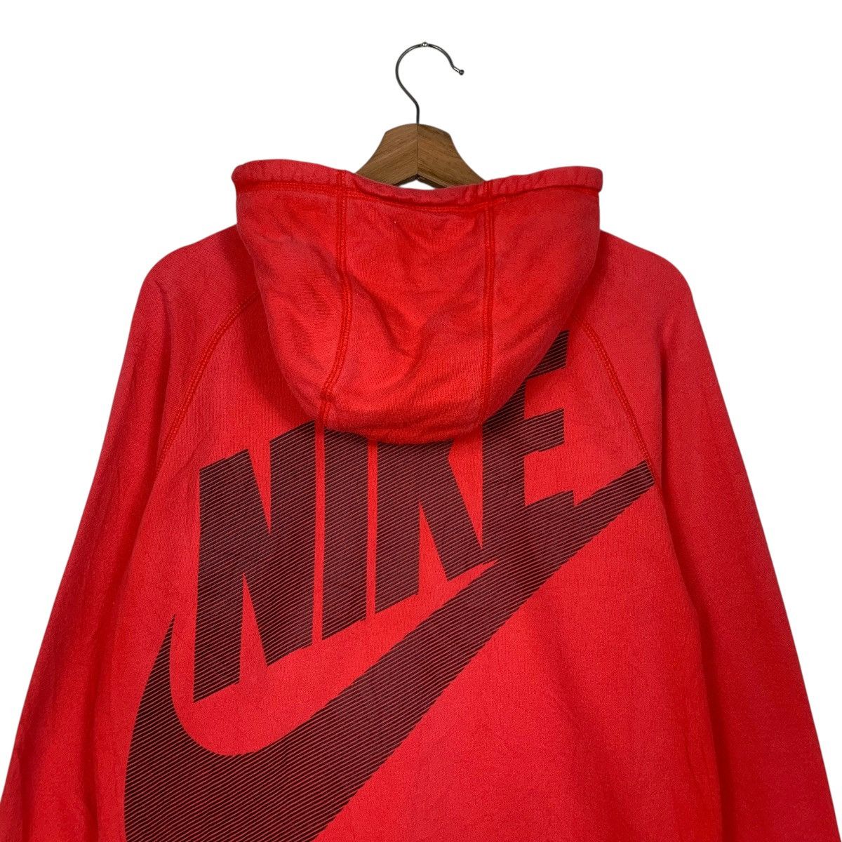 Nike NIKE Big Swoosh Logo Zipper Hoodie Sweatshirt #3616-C165 Size US L / EU 52-54 / 3 - 2 Thumbnail