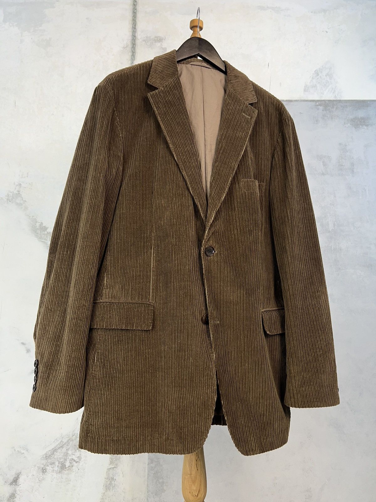 Vintage Hugo Boss Corduroy Blazer Velvet Jacket Size XL 54
