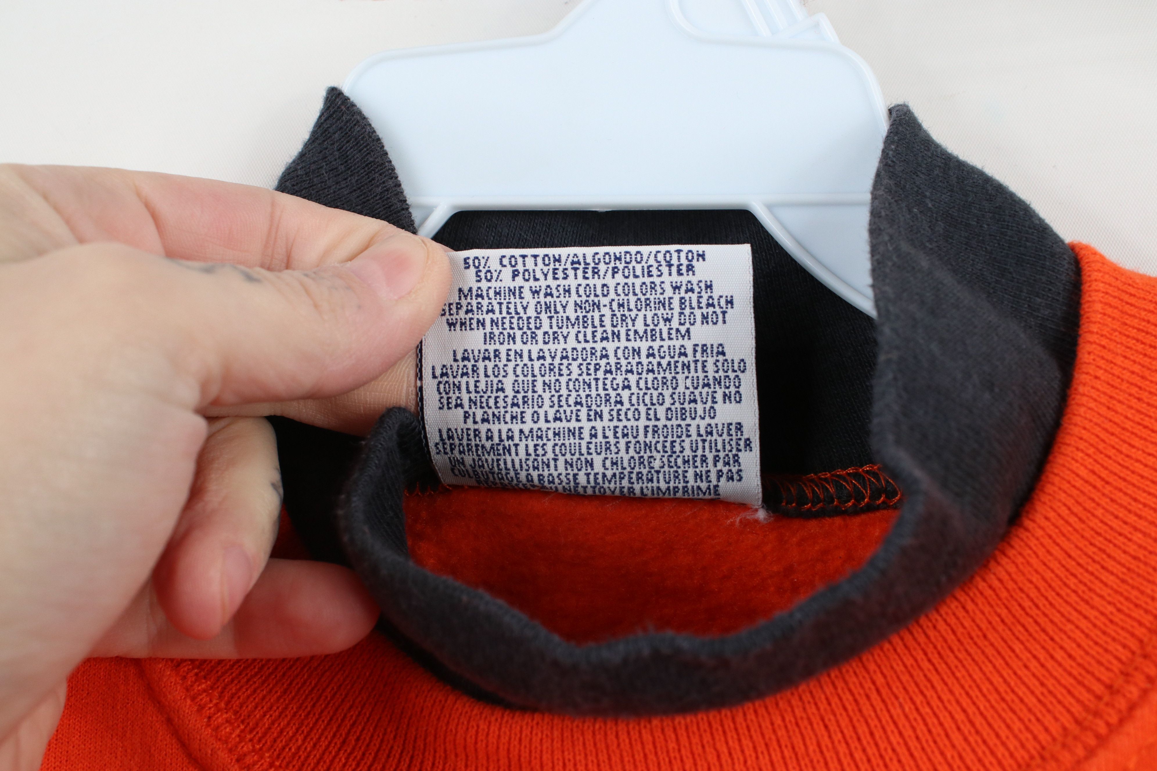 Vintage Vintage 90s Streetwear Halloween Witch Sweatshirt Orange Size L / US 10 / IT 46 - 8 Thumbnail