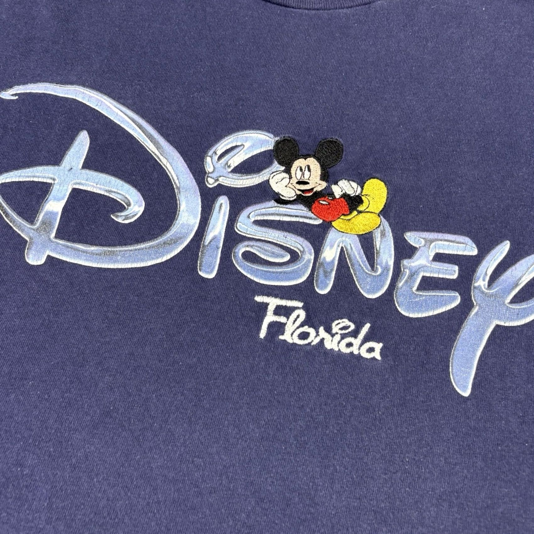 Disney VINTAGE Disney Mickey Mouse T Shirt Blue XL 90s Mens Size US XL / EU 56 / 4 - 6 Thumbnail