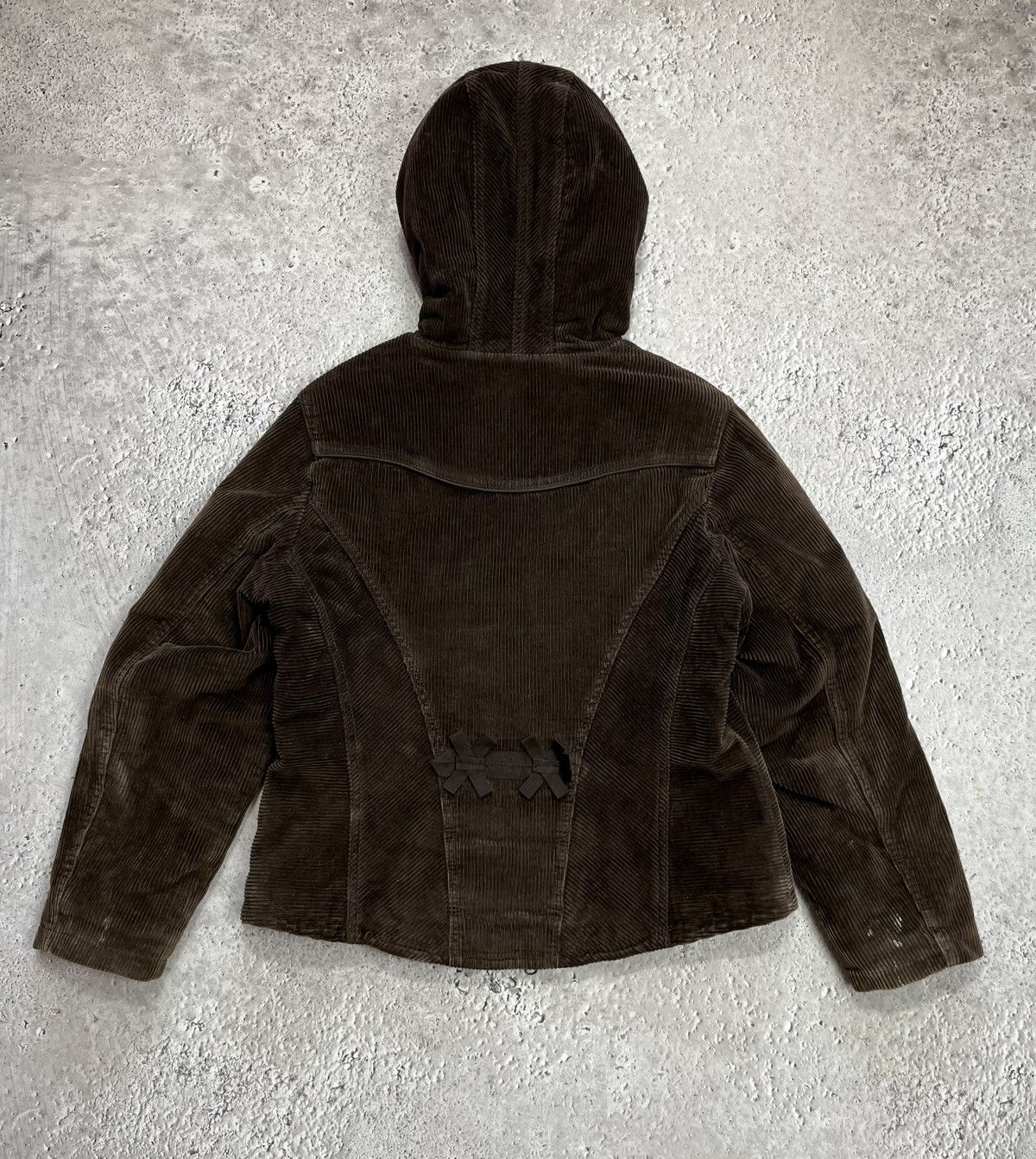 Other Y2K Corduroy Faux Fur Hood Jacket Duffle Style Coat Size M Size US M / EU 48-50 / 2 - 14 Thumbnail