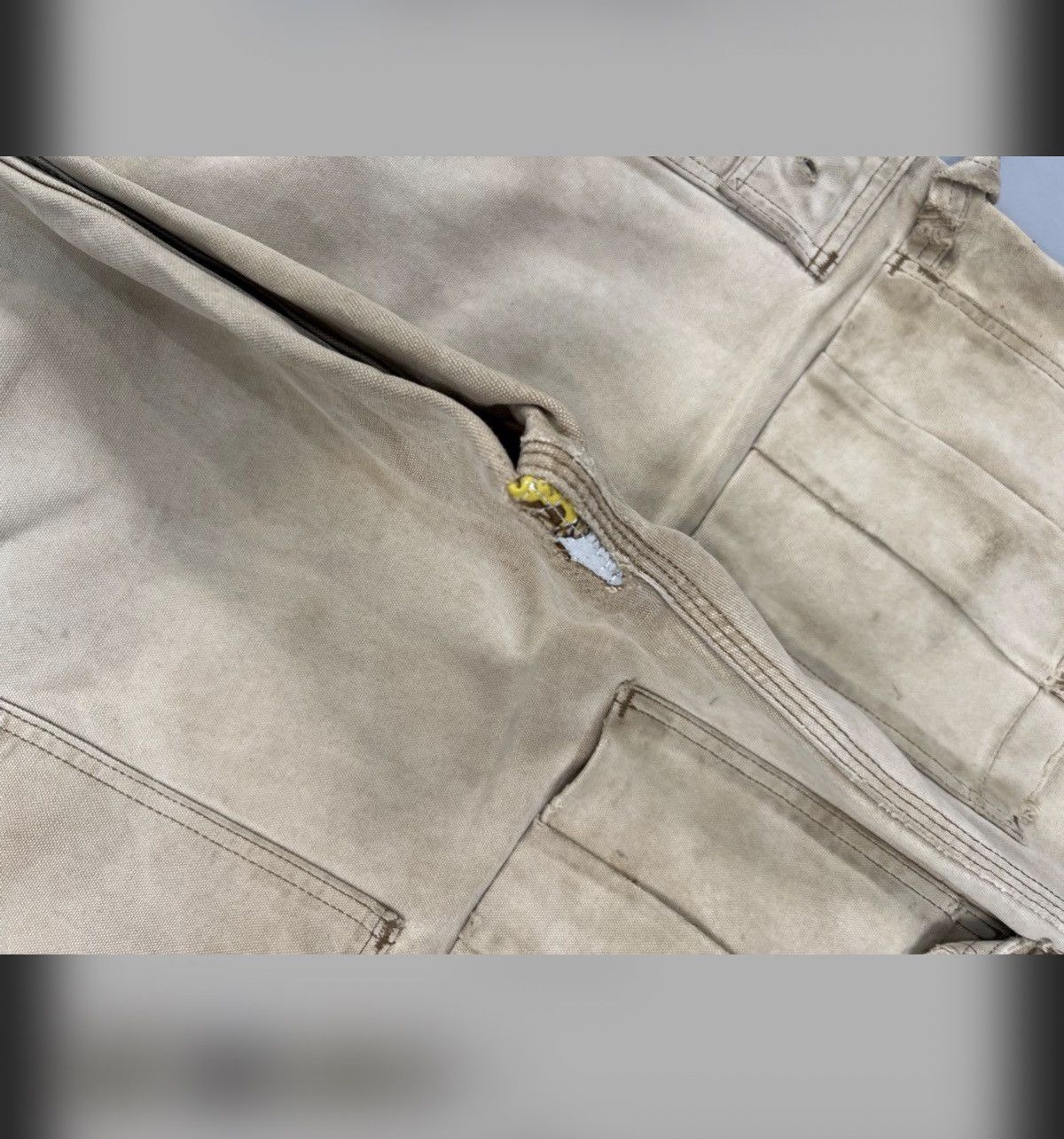 Carhartt Vintage carhartt cargo thrashed repair denim Size US 32 / EU 48 - 10 Thumbnail