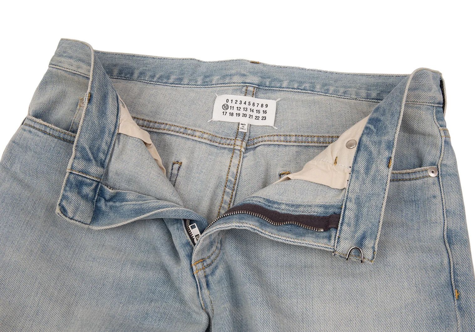 Maison Margiela Bleached Denim Pants in Indigo Light, Size 31 Size US 31 - 5 Thumbnail