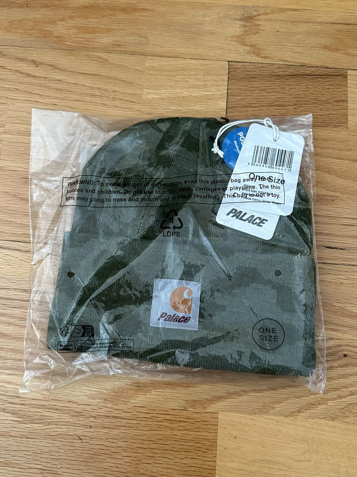 Carhartt × Carhartt Wip × Palace Palace Carhartt WIP Watch Hat Beanie Dollar Green Camo Size ONE SIZE - 3 Thumbnail