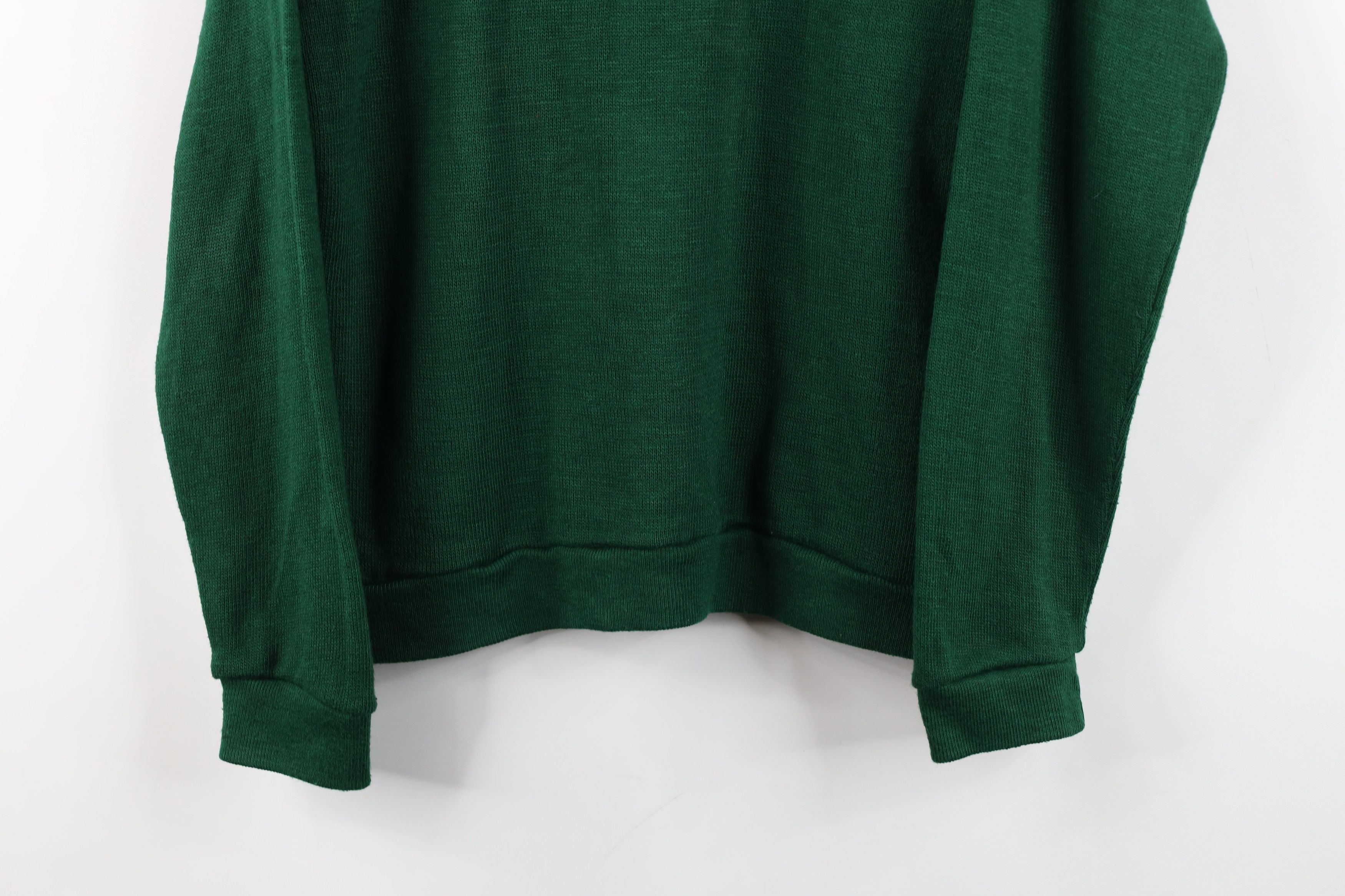 Vintage Vintage 70s Streetwear Mustang V-Neck Sweater Green USA Size M / US 6-8 / IT 42-44 - 3 Thumbnail
